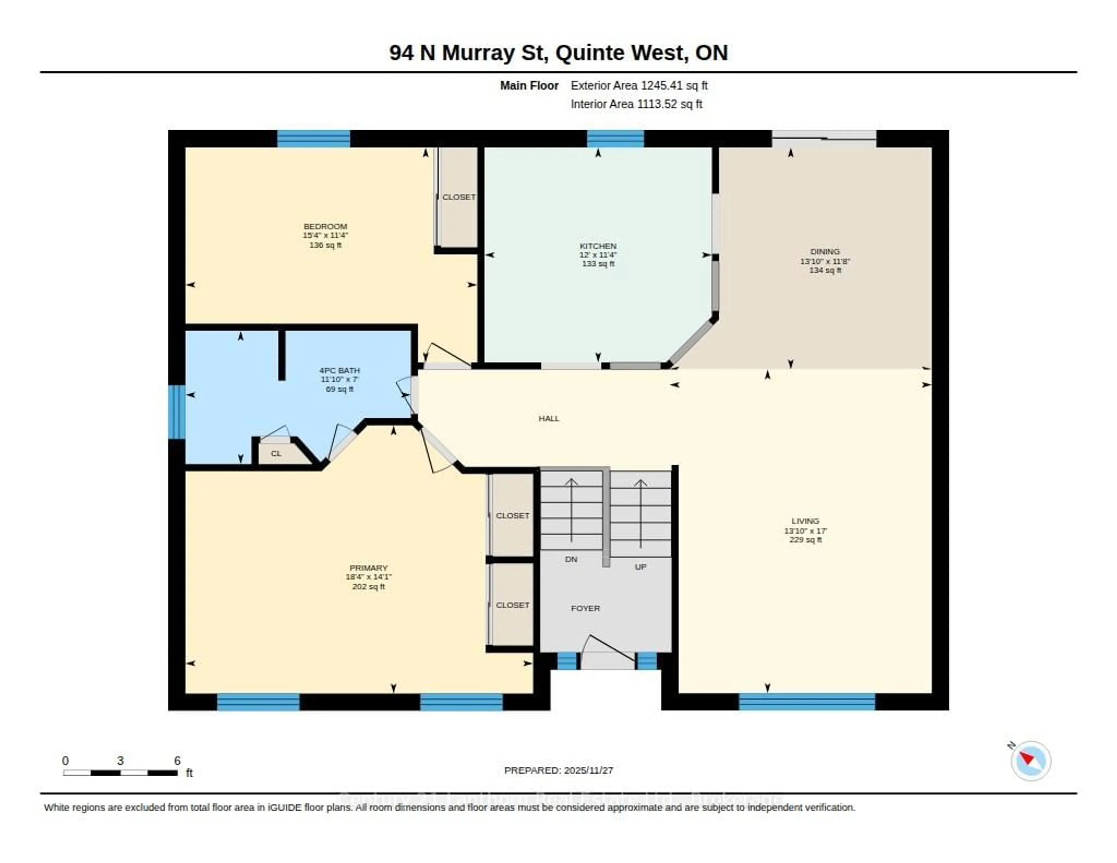 Floor plan for 94 NORTH MURRAY St, Quinte West Ontario K8V 2E7