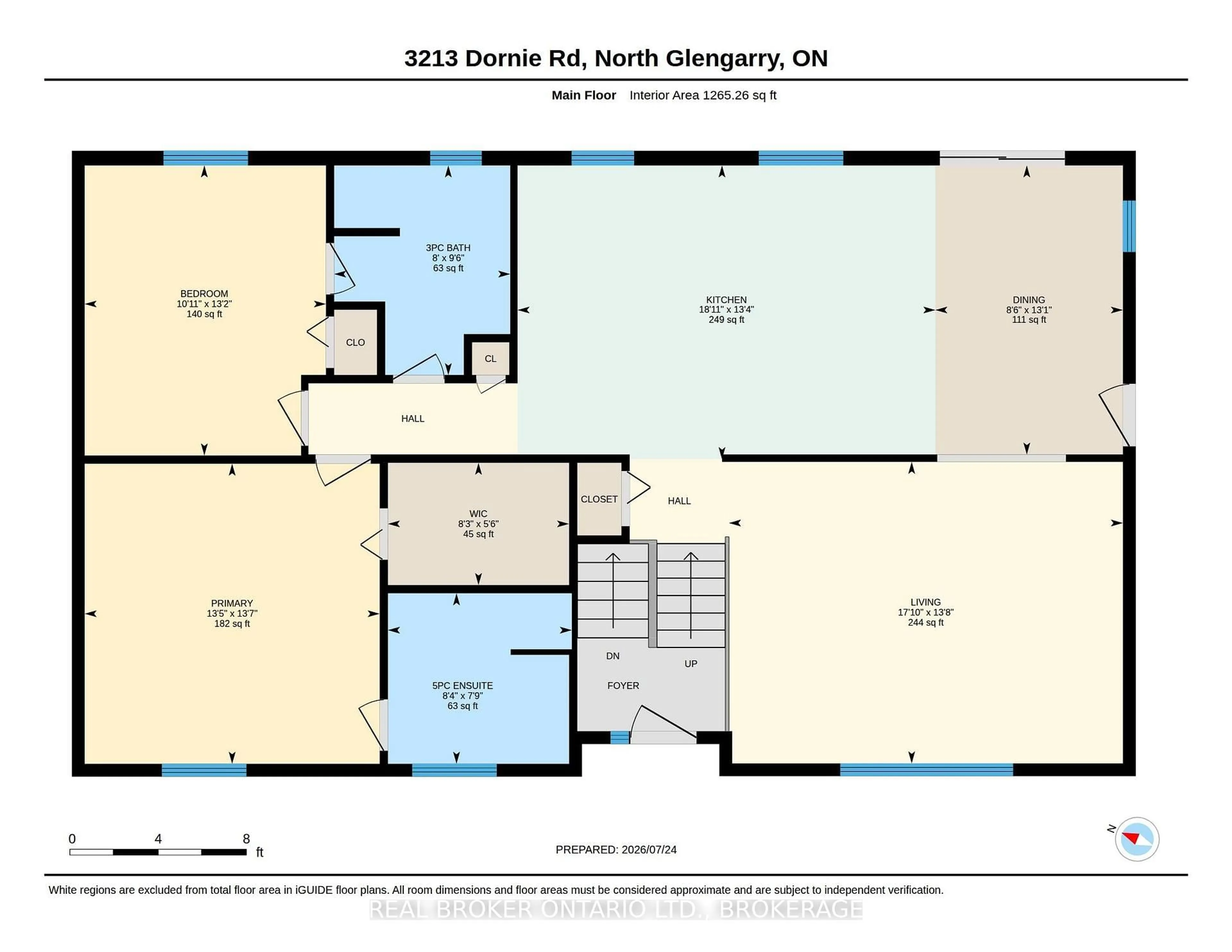 Floor plan for 3213 Dornie Rd, North Glengarry Ontario K0C 1A0
