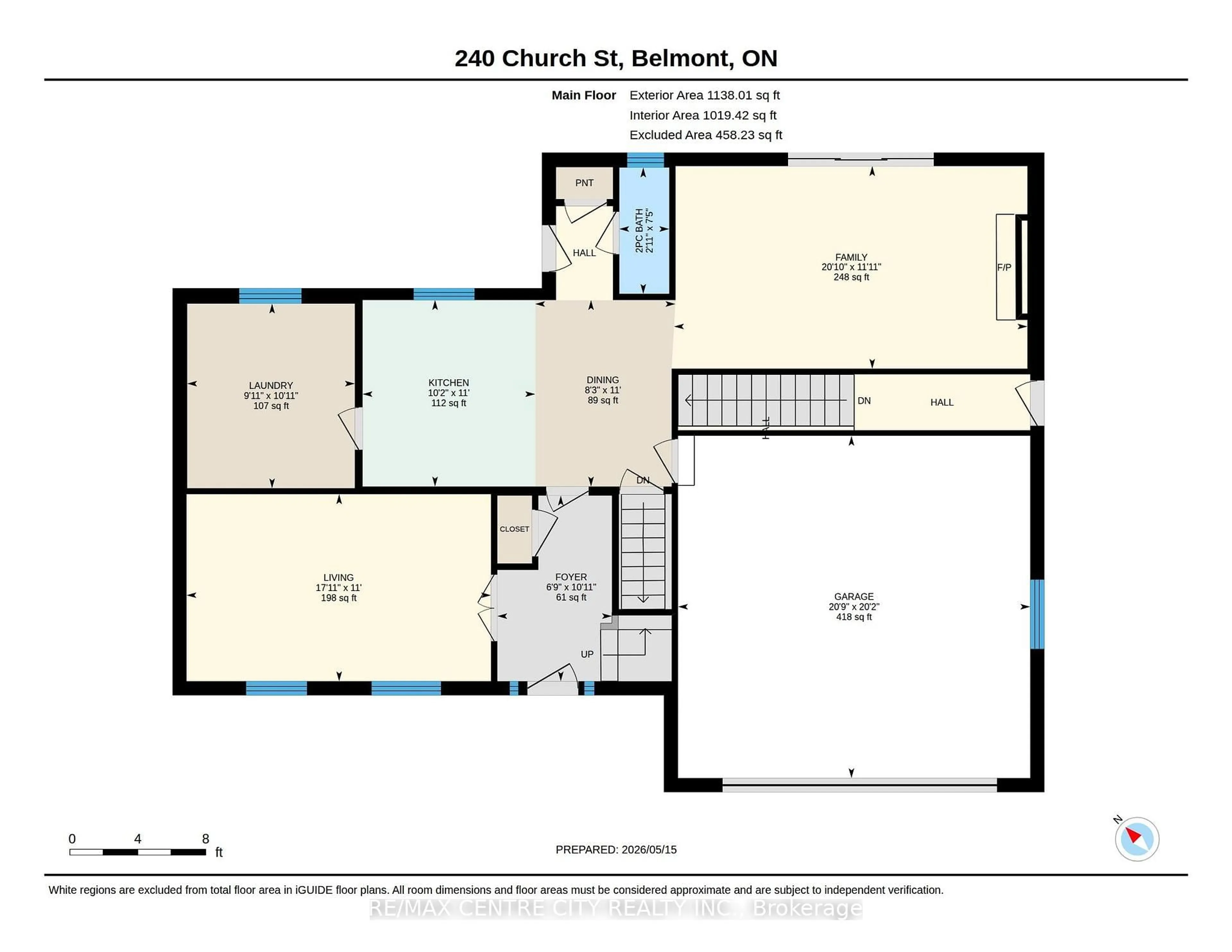 Floor plan for 240 Church St, Central Elgin Ontario N0L 1B0