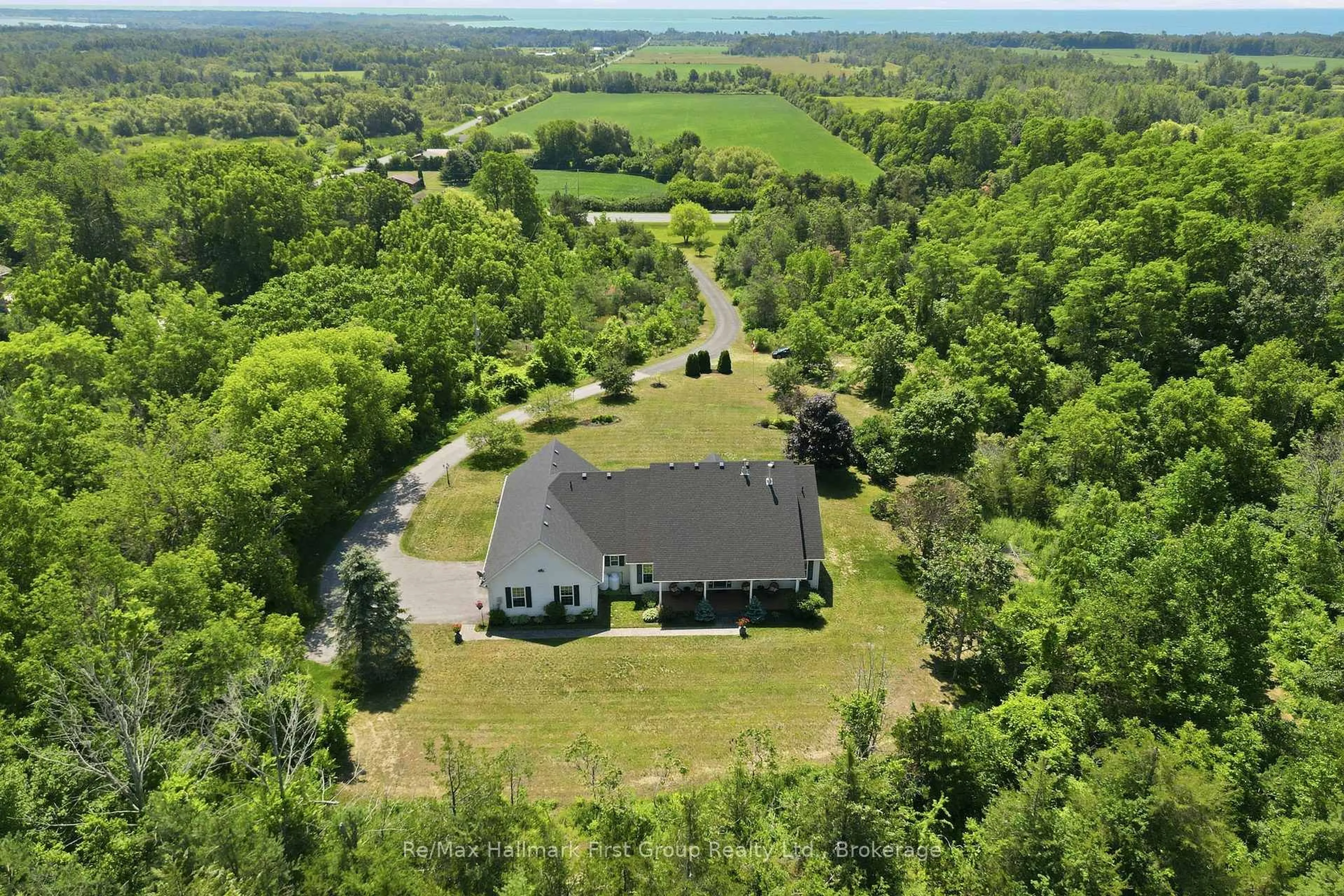 A pic from outside/outdoor area/front of a property/back of a property/a pic from drone, water/lake/river/ocean view for 15080 County 2 Rd, Brighton Ontario K0K 1H0