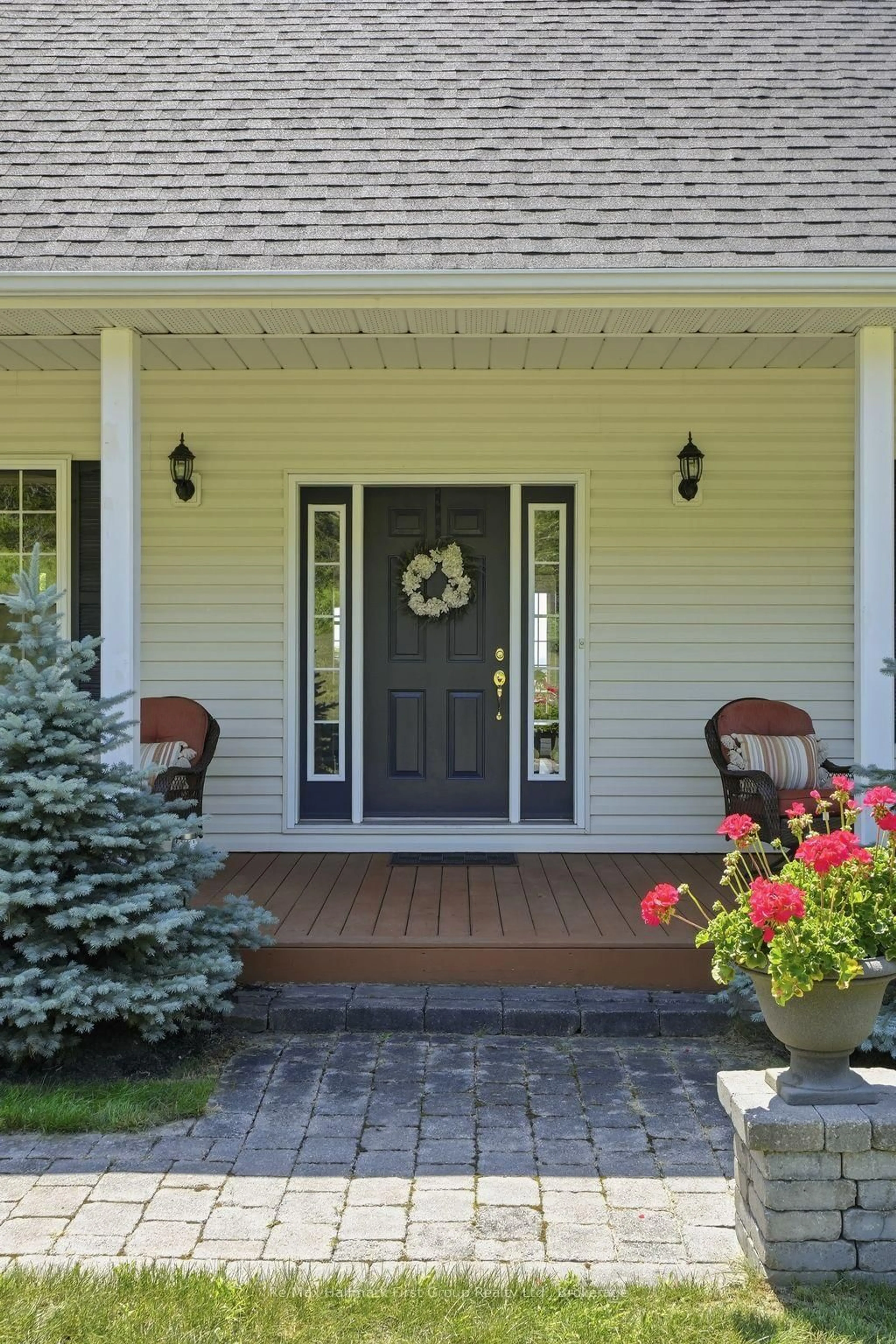 Home with vinyl exterior material, street for 15080 County 2 Rd, Brighton Ontario K0K 1H0