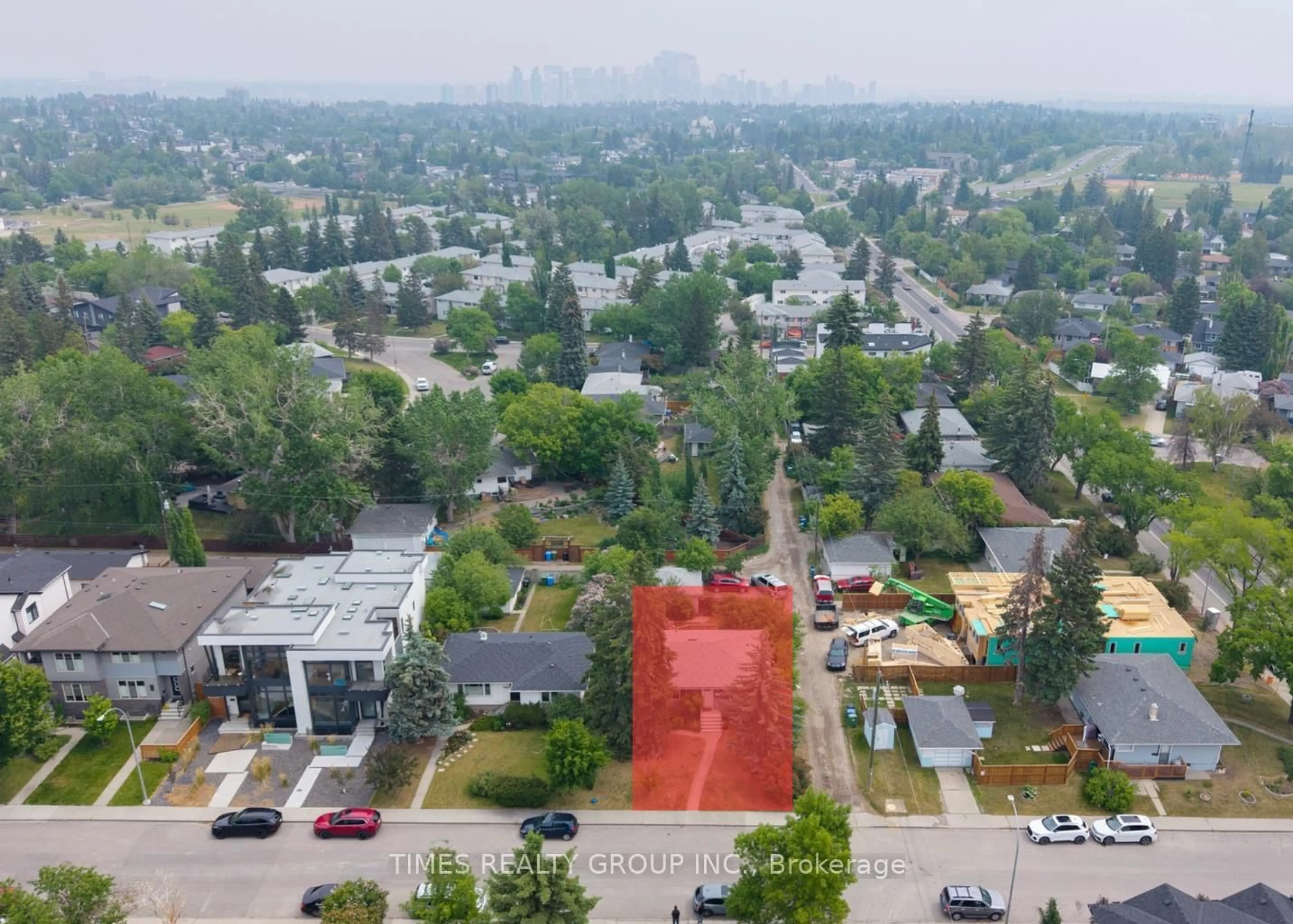 A pic from outside/outdoor area/front of a property/back of a property/a pic from drone, city buildings view from balcony for 3234 Kinsale Rd. SW, Out of Area Alberta T3E 4S2
