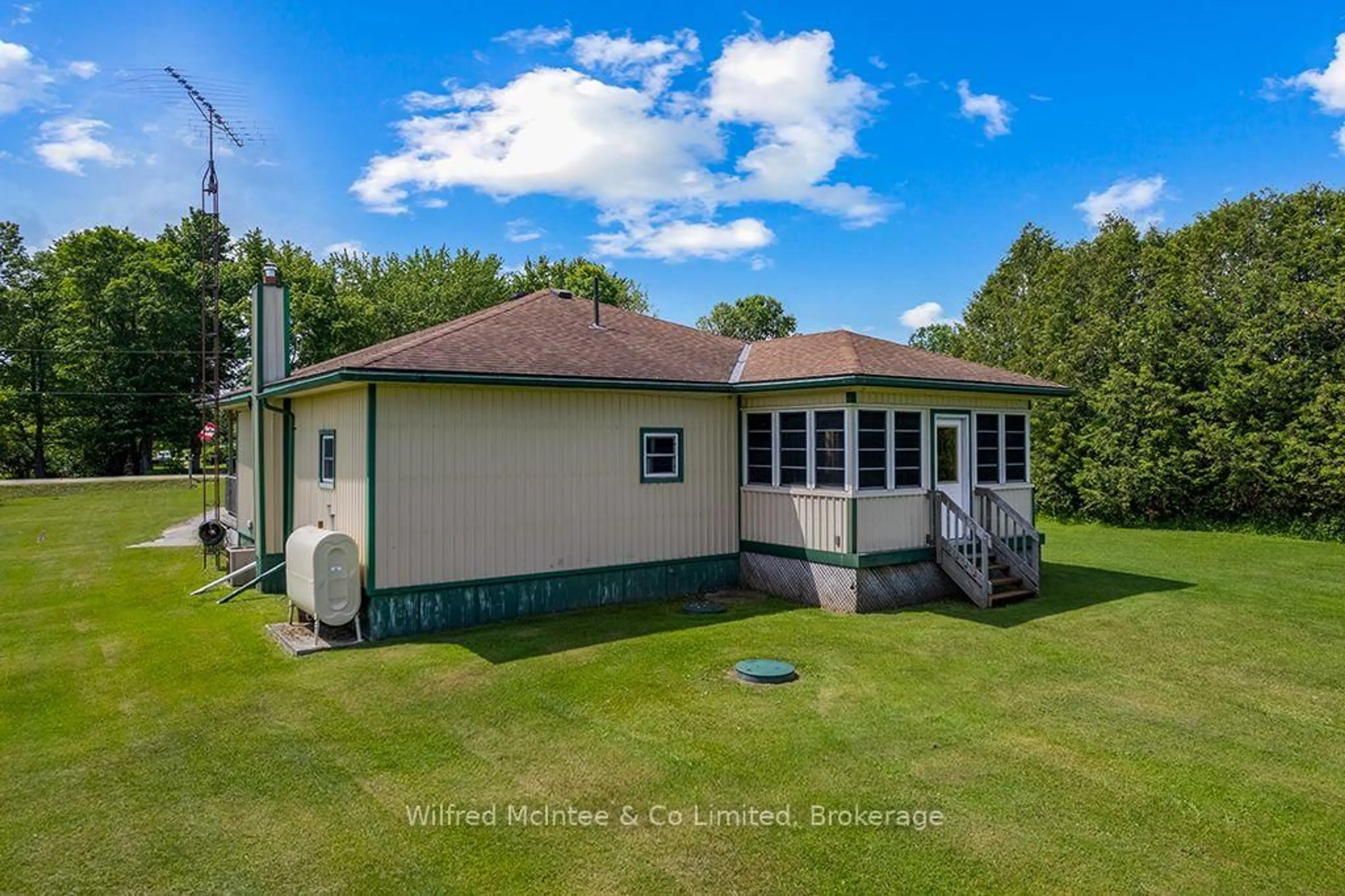 A pic from outside/outdoor area/front of a property/back of a property/a pic from drone, water/lake/river/ocean view for 242287 CONCESSION 16 Rd, West Grey Ontario N0G 2M0