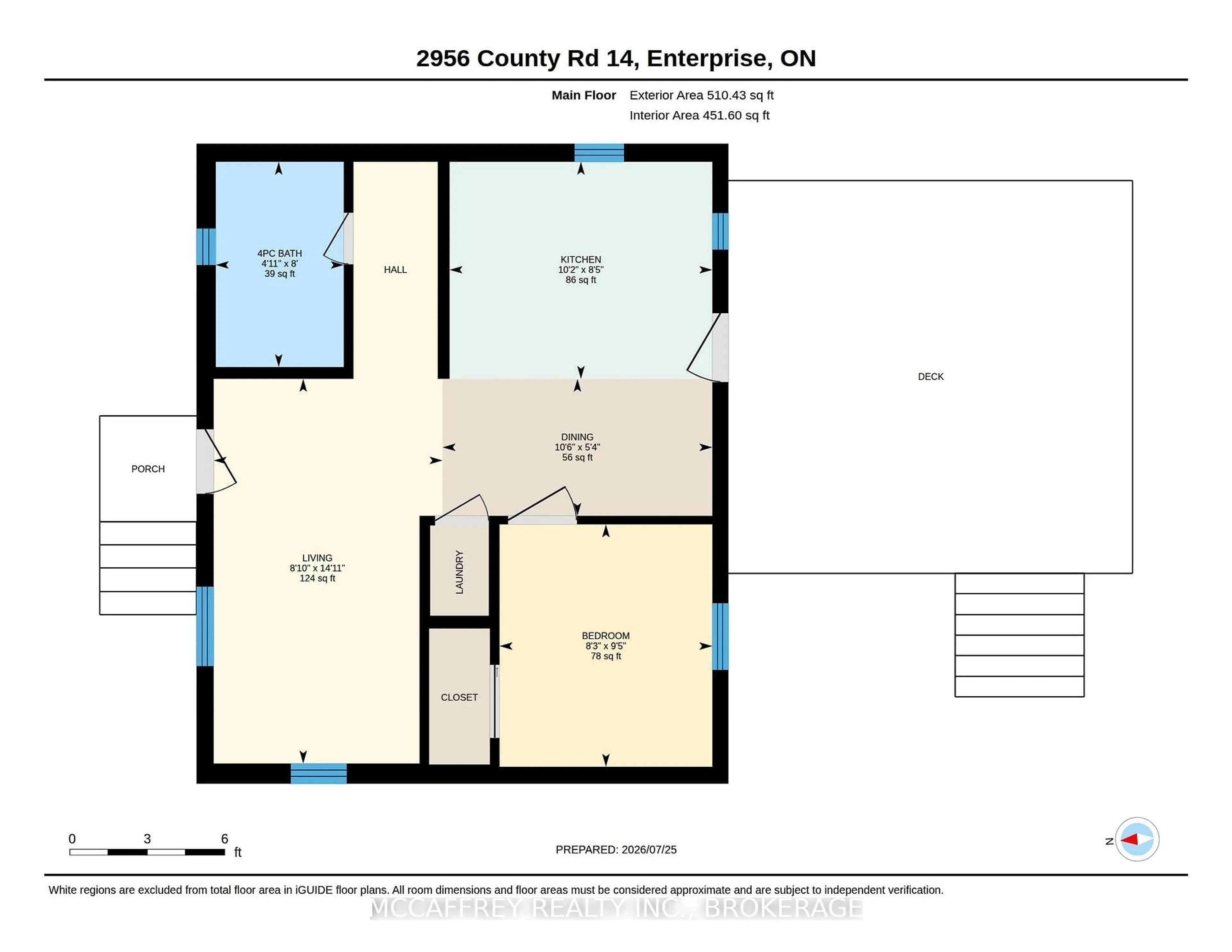 Floor plan for 2956 County Road 14, Kaladar Ontario K0K 1Z0