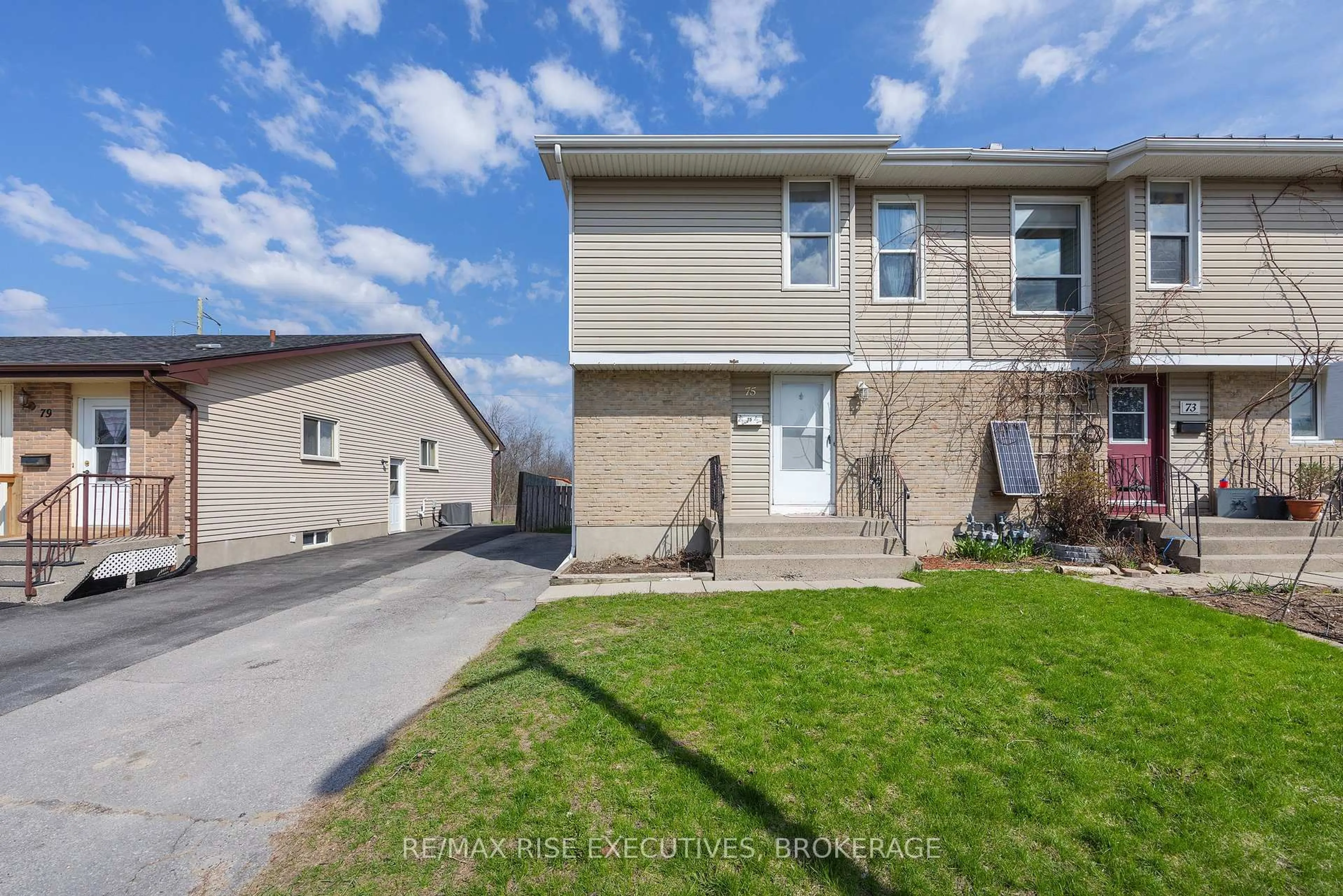 A pic from outside/outdoor area/front of a property/back of a property/a pic from drone, street for 75 Wycliffe Cres, Kingston Ontario K7K 5Z2