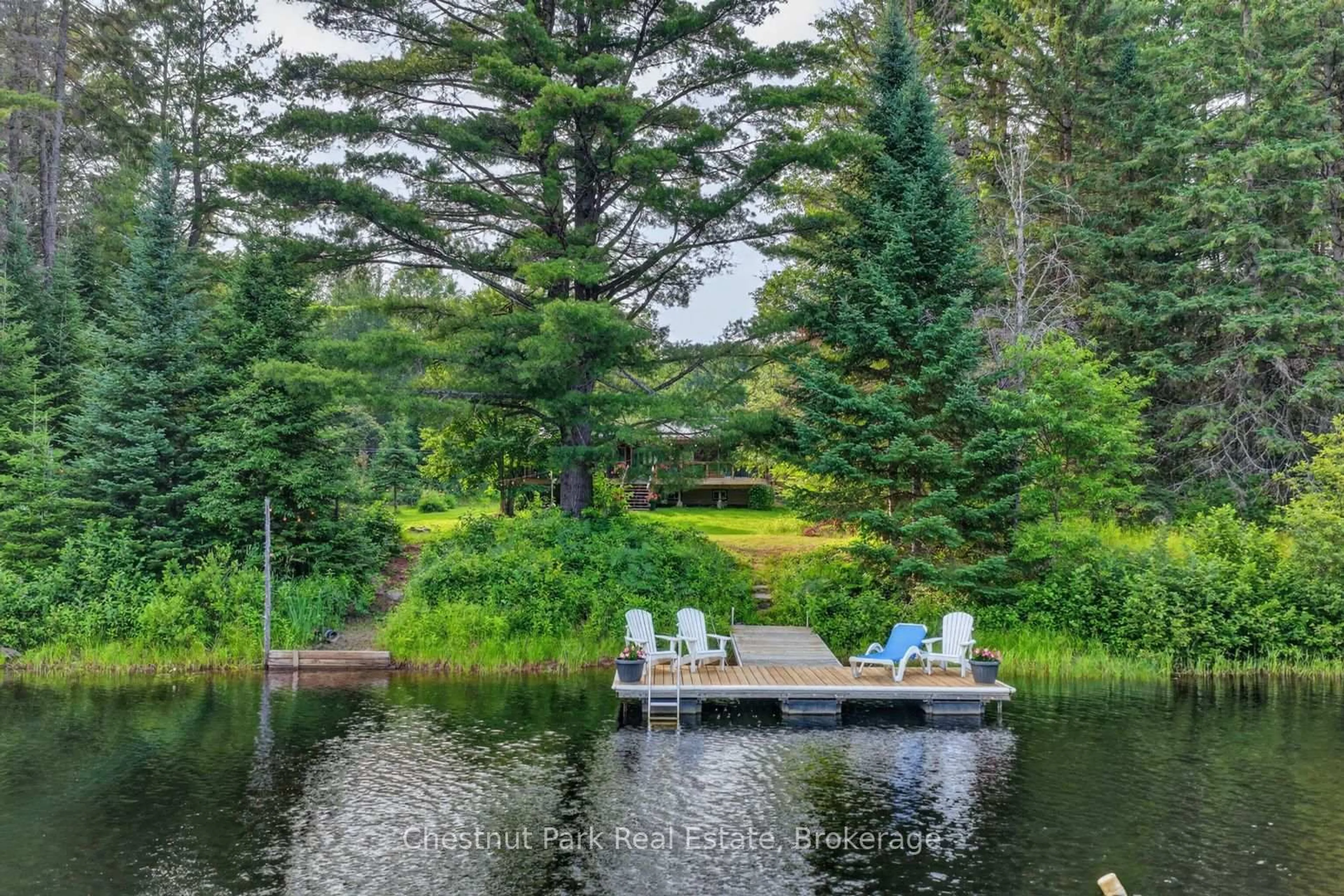 Patio, water/lake/river/ocean view for 1162 High Falls Rd, Bracebridge Ontario P1L 1W9