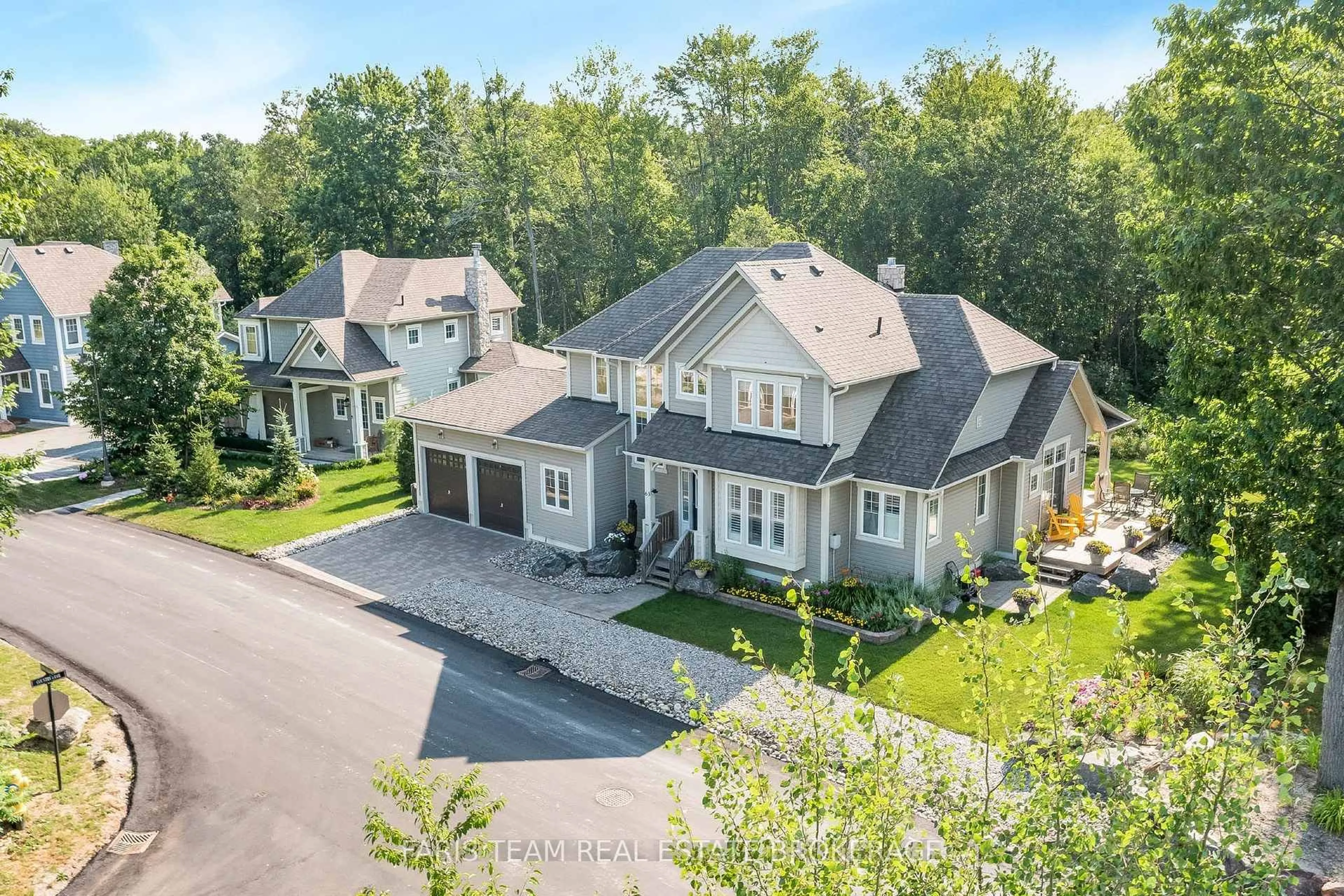 A pic from outside/outdoor area/front of a property/back of a property/a pic from drone, street for 63 Marina Village Dr, Georgian Bay Ontario L0K 1S0