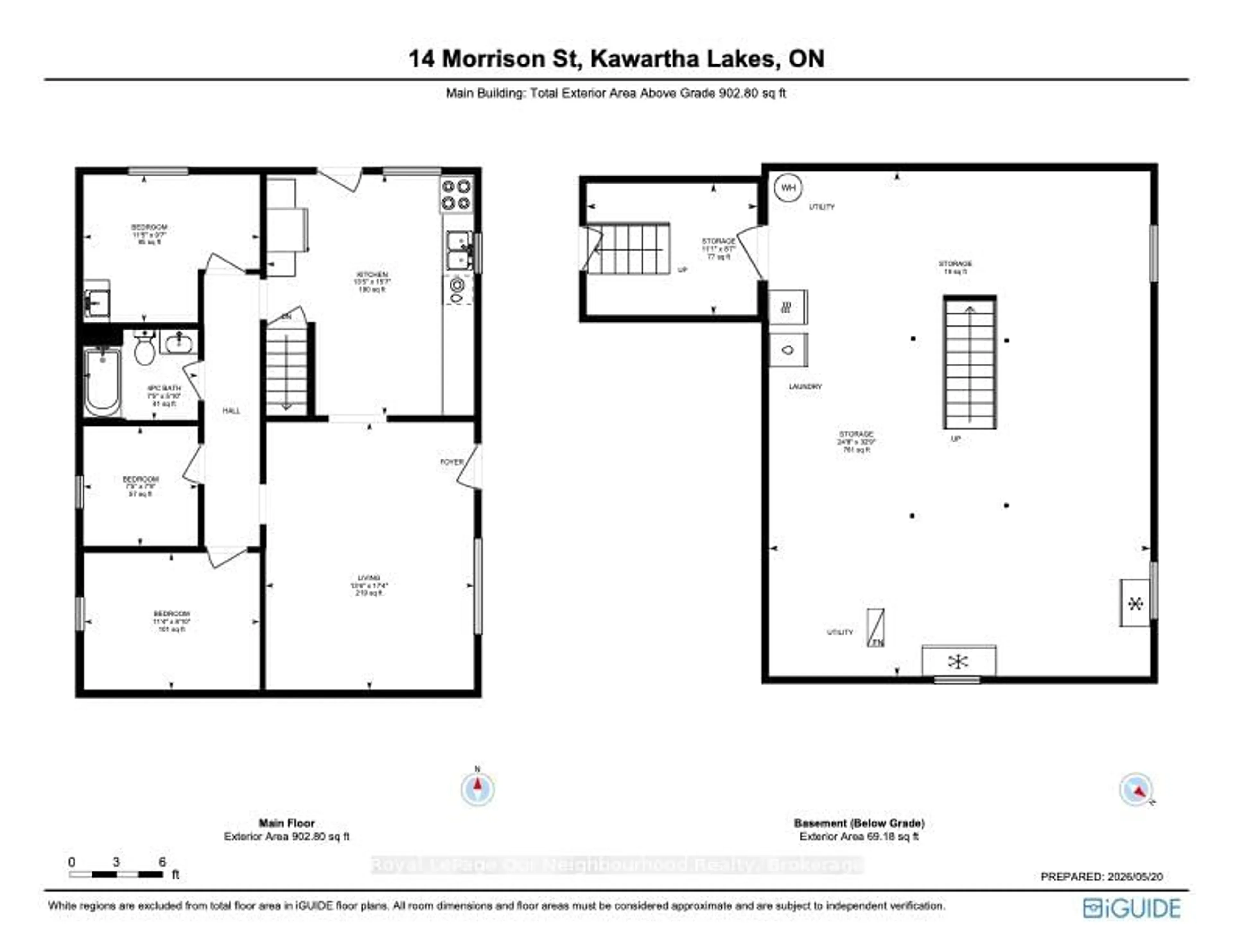 Floor plan for 14 Morrison St, Kawartha Lakes Ontario K0M 2L0