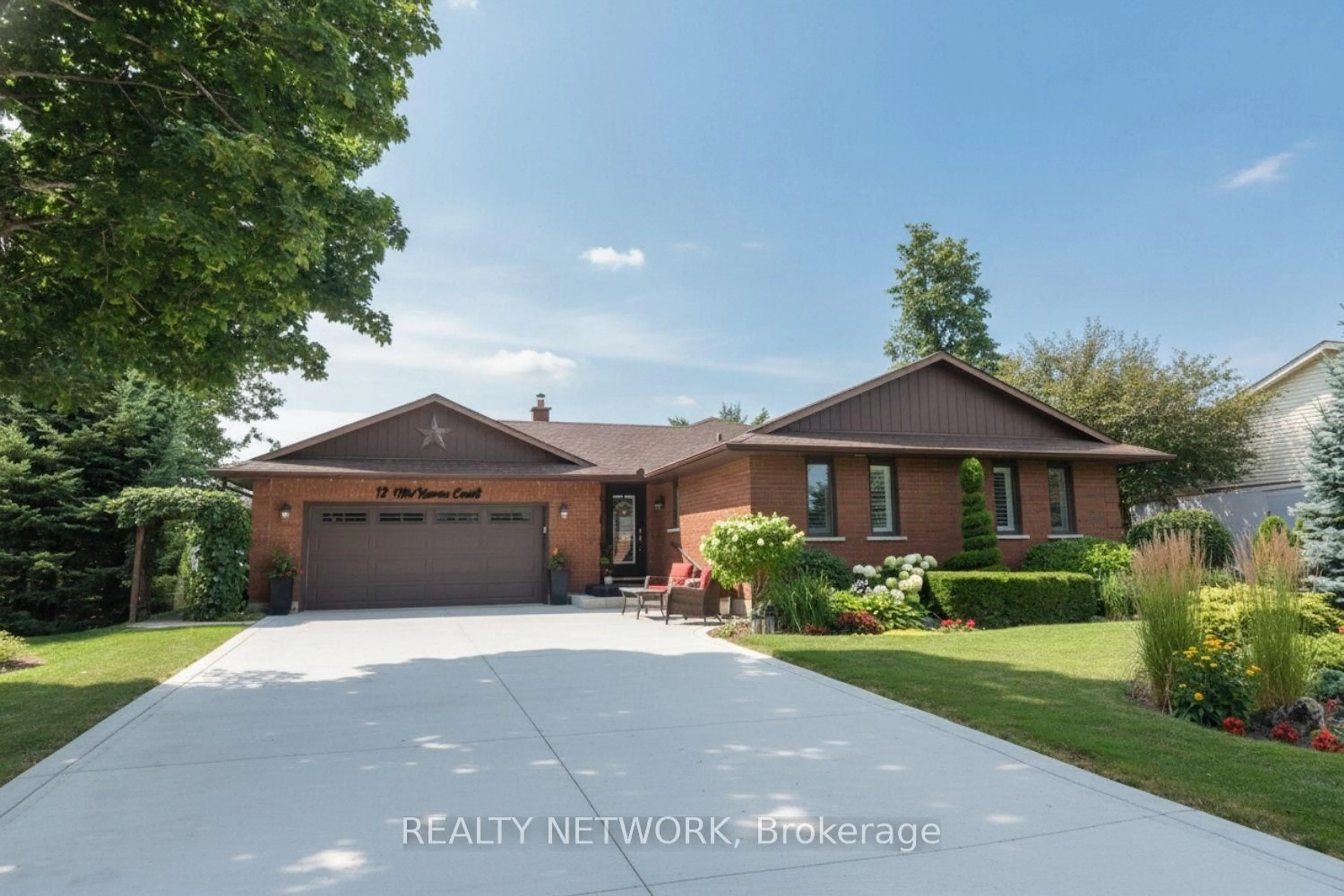 Home with brick exterior material, unknown for 12 MCKEOWN Crt, Haldimand Ontario N3W 1G8
