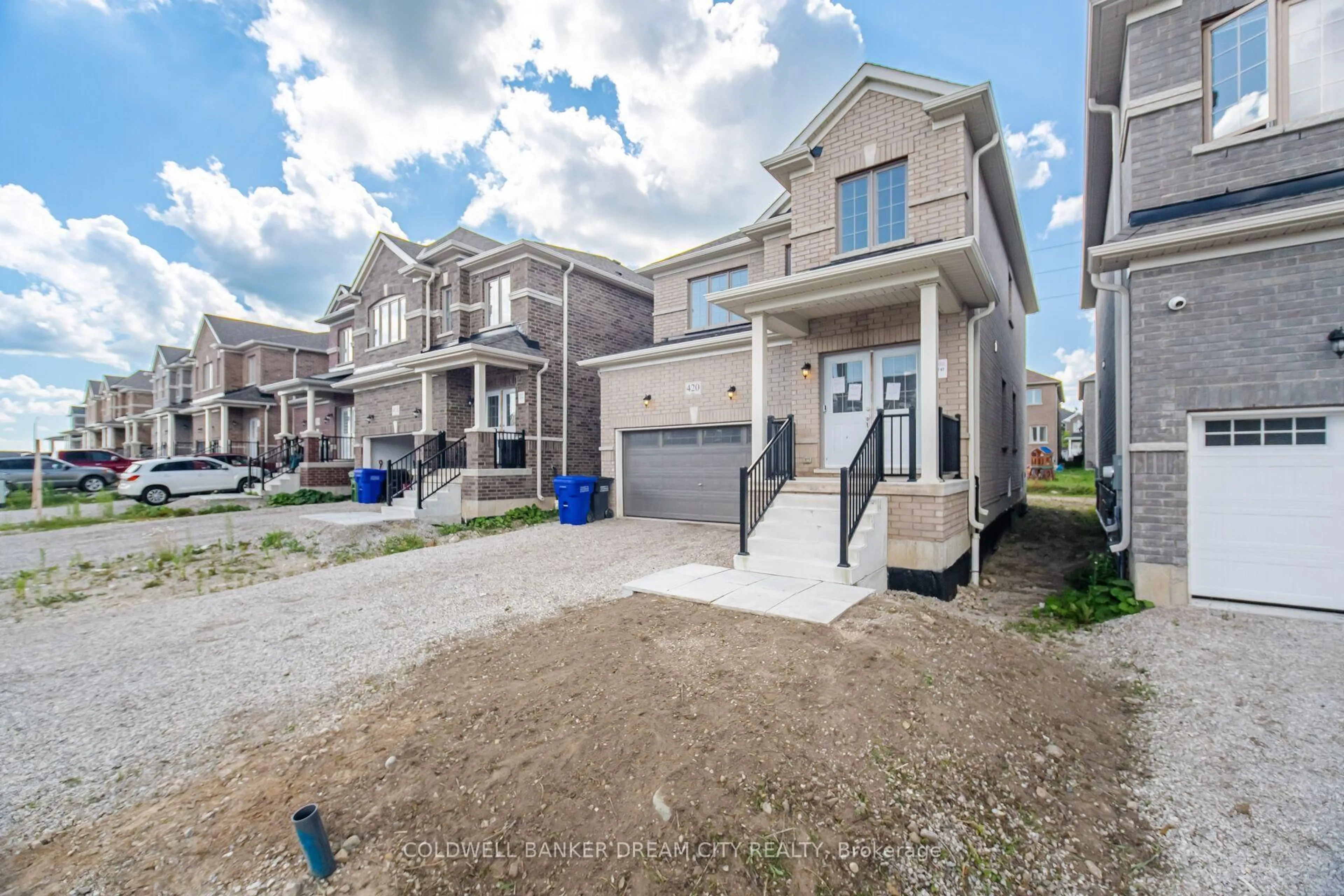 A pic from outside/outdoor area/front of a property/back of a property/a pic from drone, street for 420 Vandusen Ave, Southgate Ontario N0C 1B0