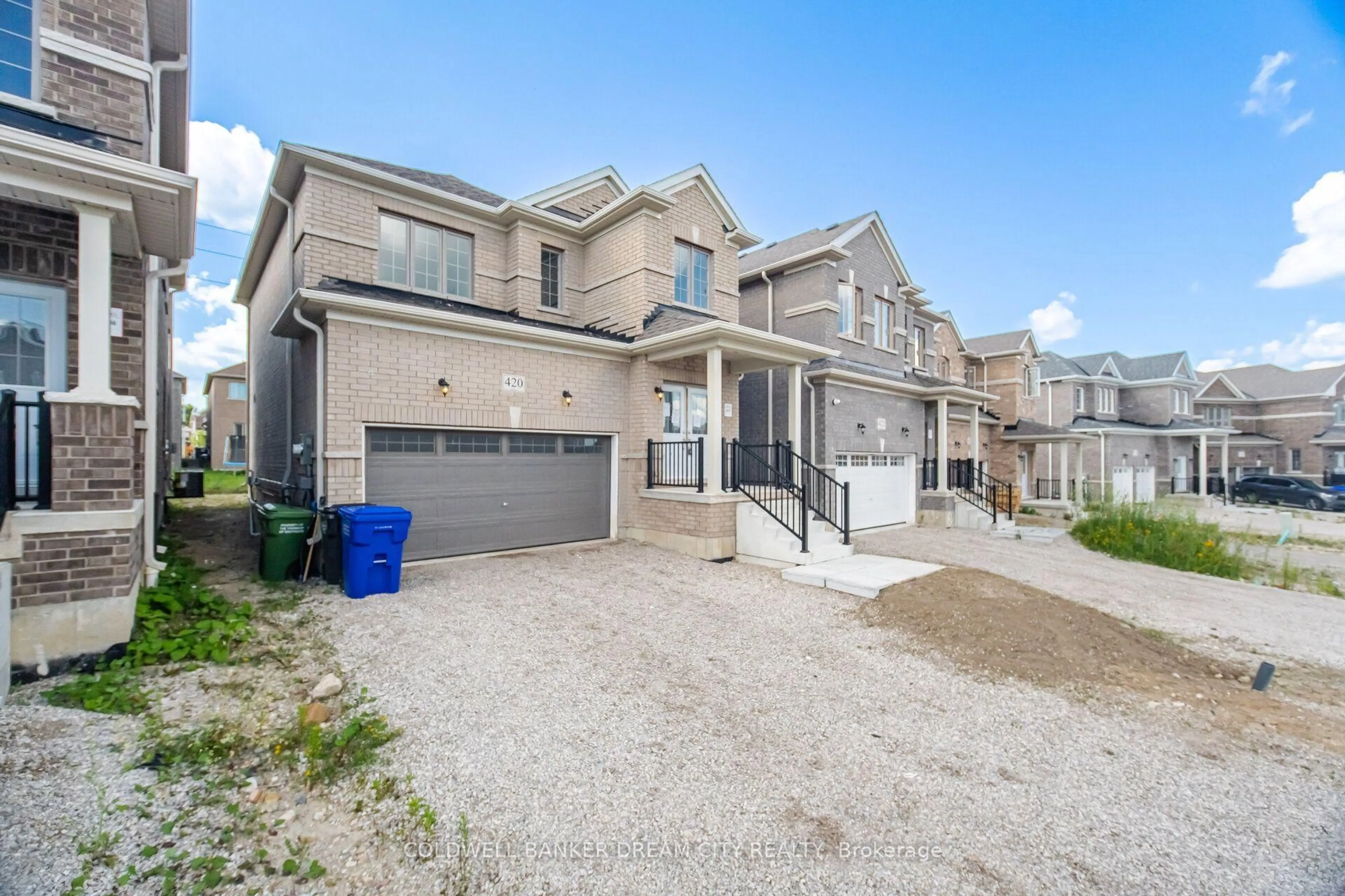 A pic from outside/outdoor area/front of a property/back of a property/a pic from drone, street for 420 Vandusen Ave, Southgate Ontario N0C 1B0