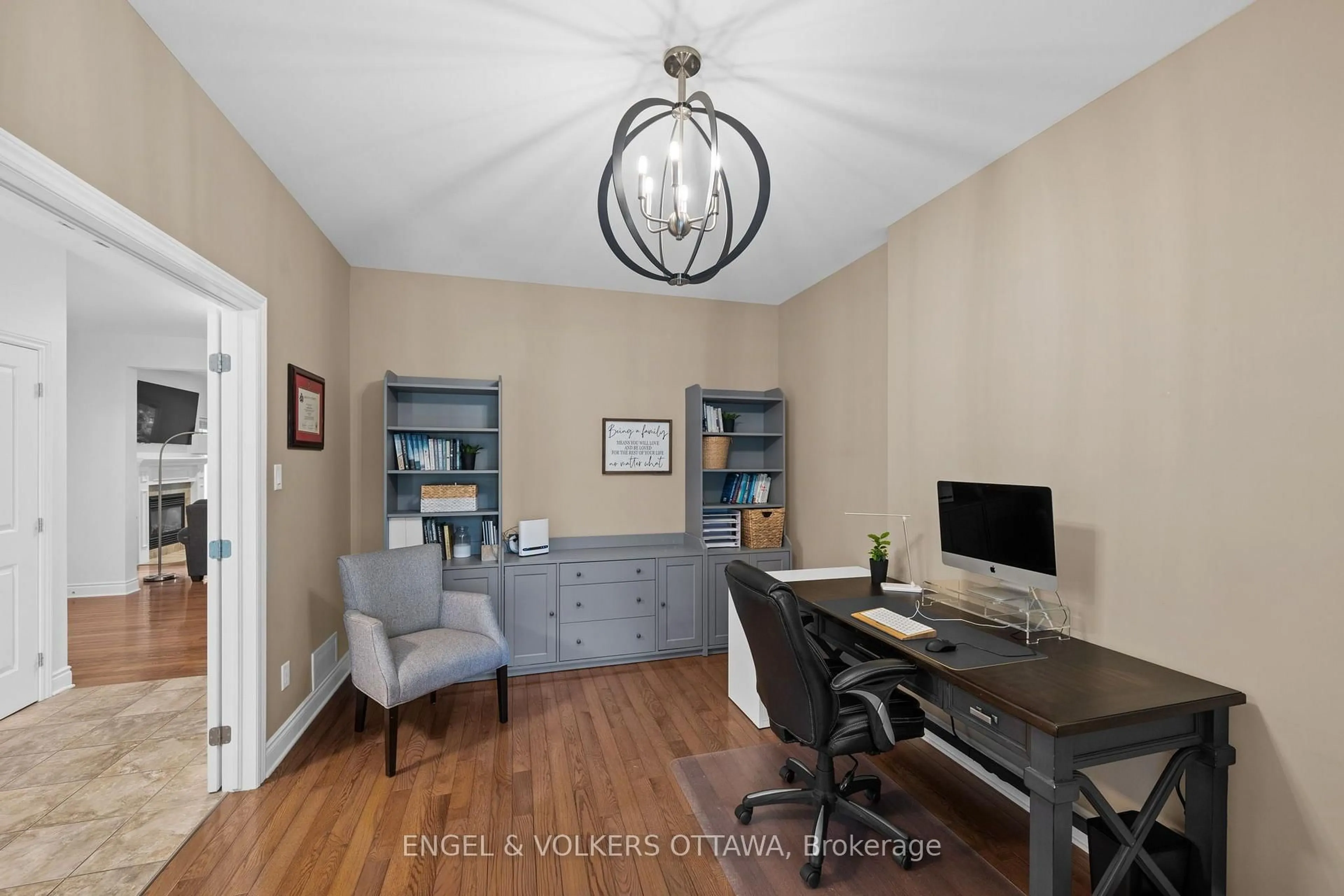 Living room with furniture, wood/laminate floor for 876 Center St, Braeside Ontario K0A 1G0