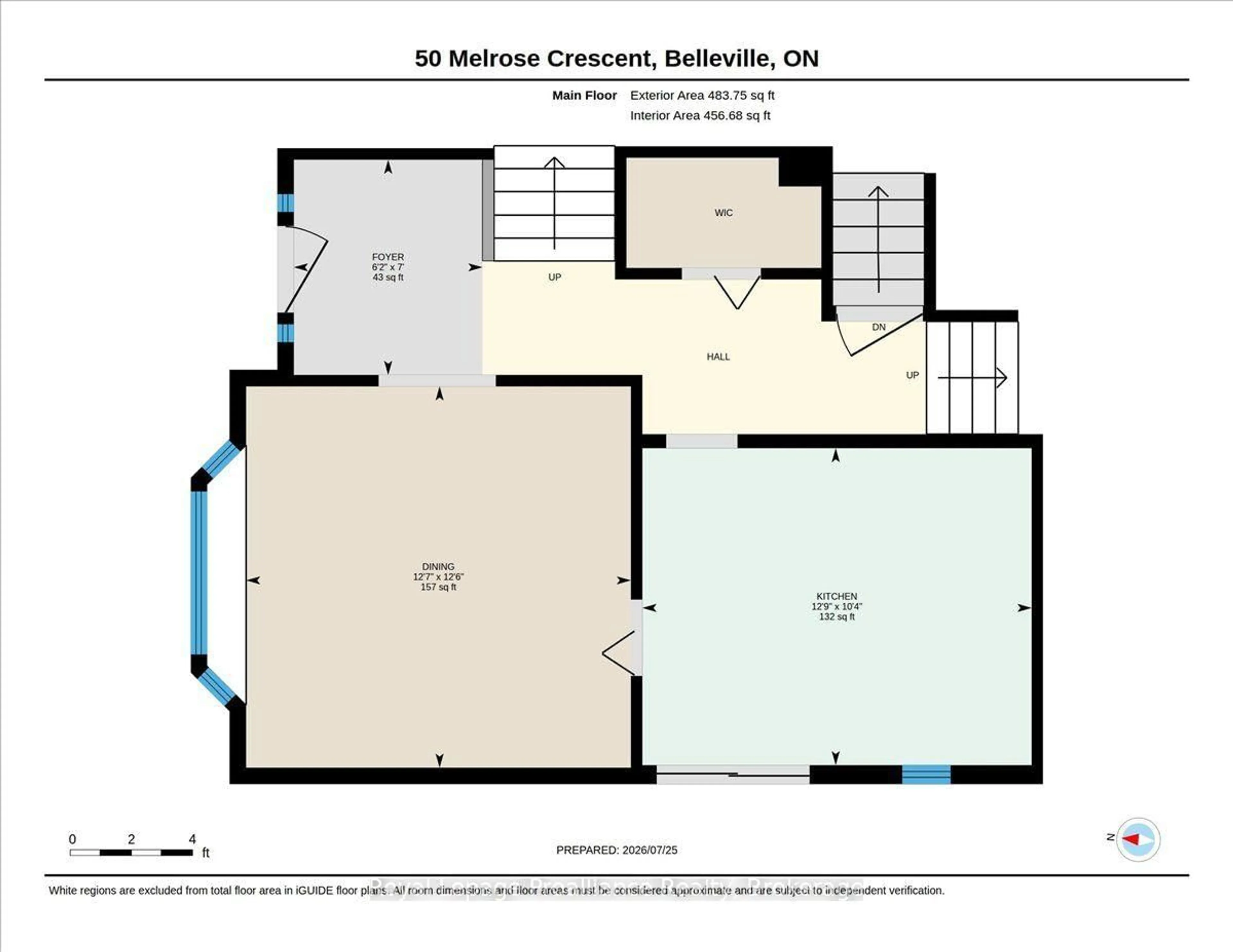 Floor plan for 50 Melrose Cres, Belleville Ontario K8N 1X9