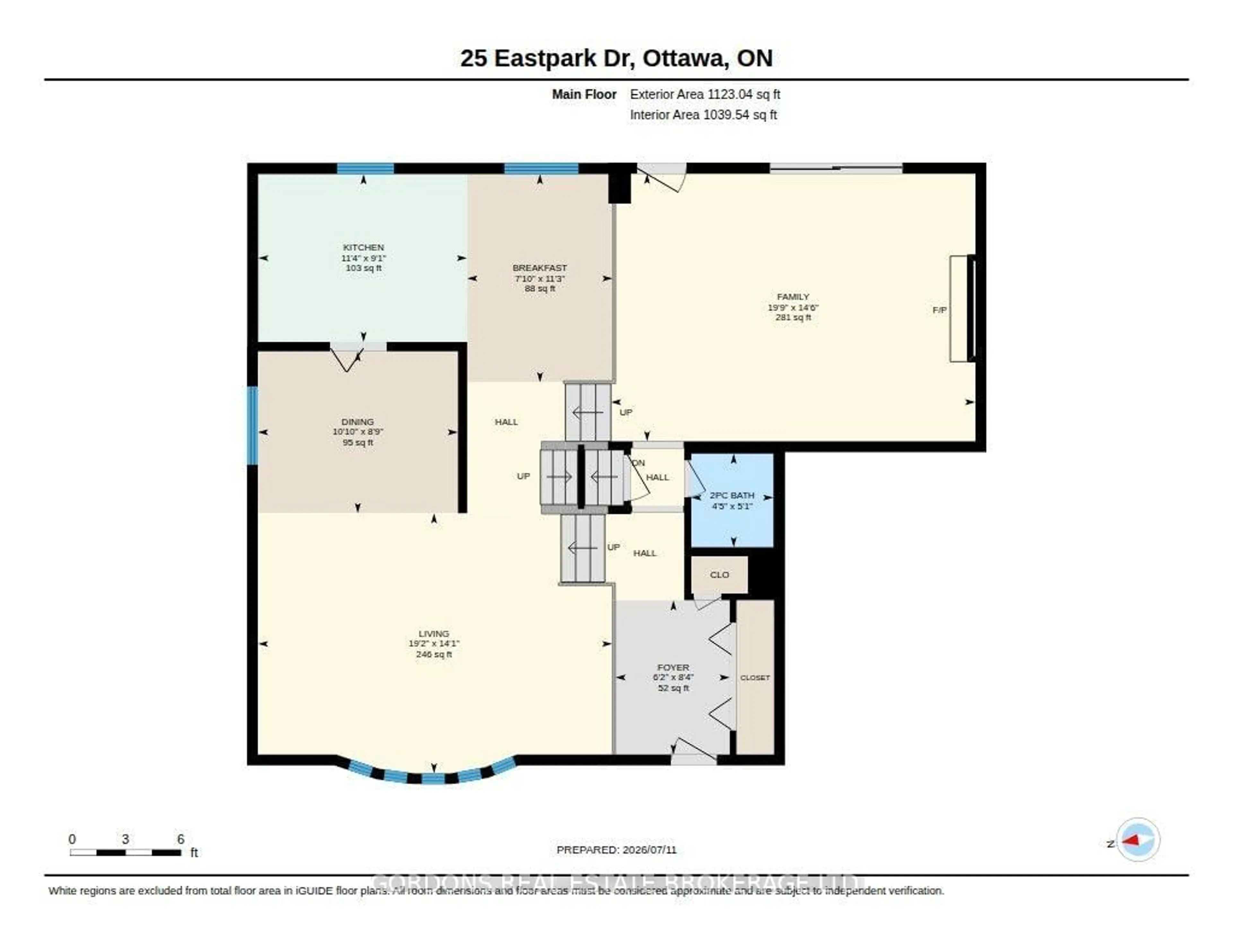 Floor plan for 25 Eastpark Dr, Ottawa Ontario K1B 3Z6