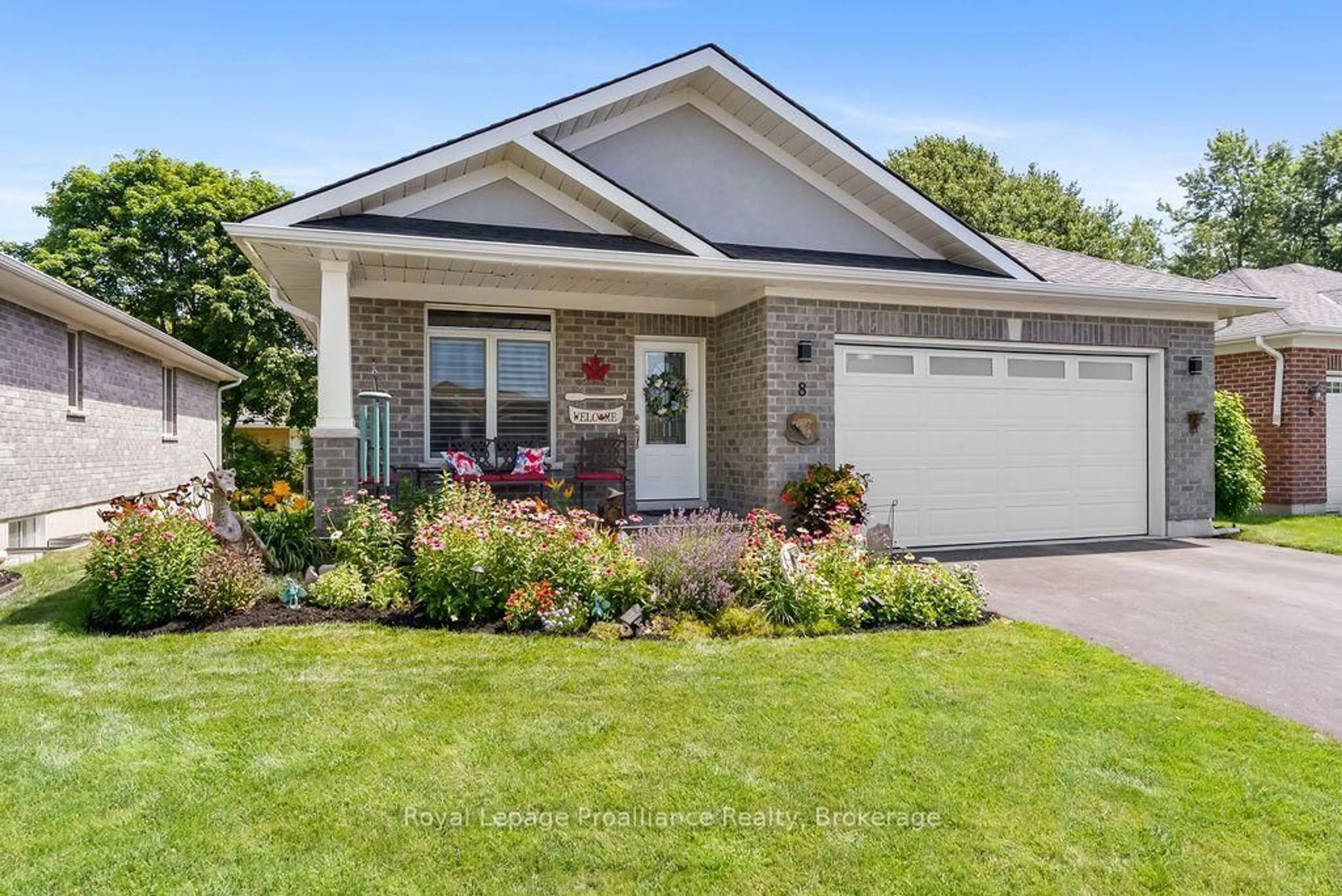 Home with brick exterior material, street for 8 Berwick St, Stirling Ontario K0K 3E0