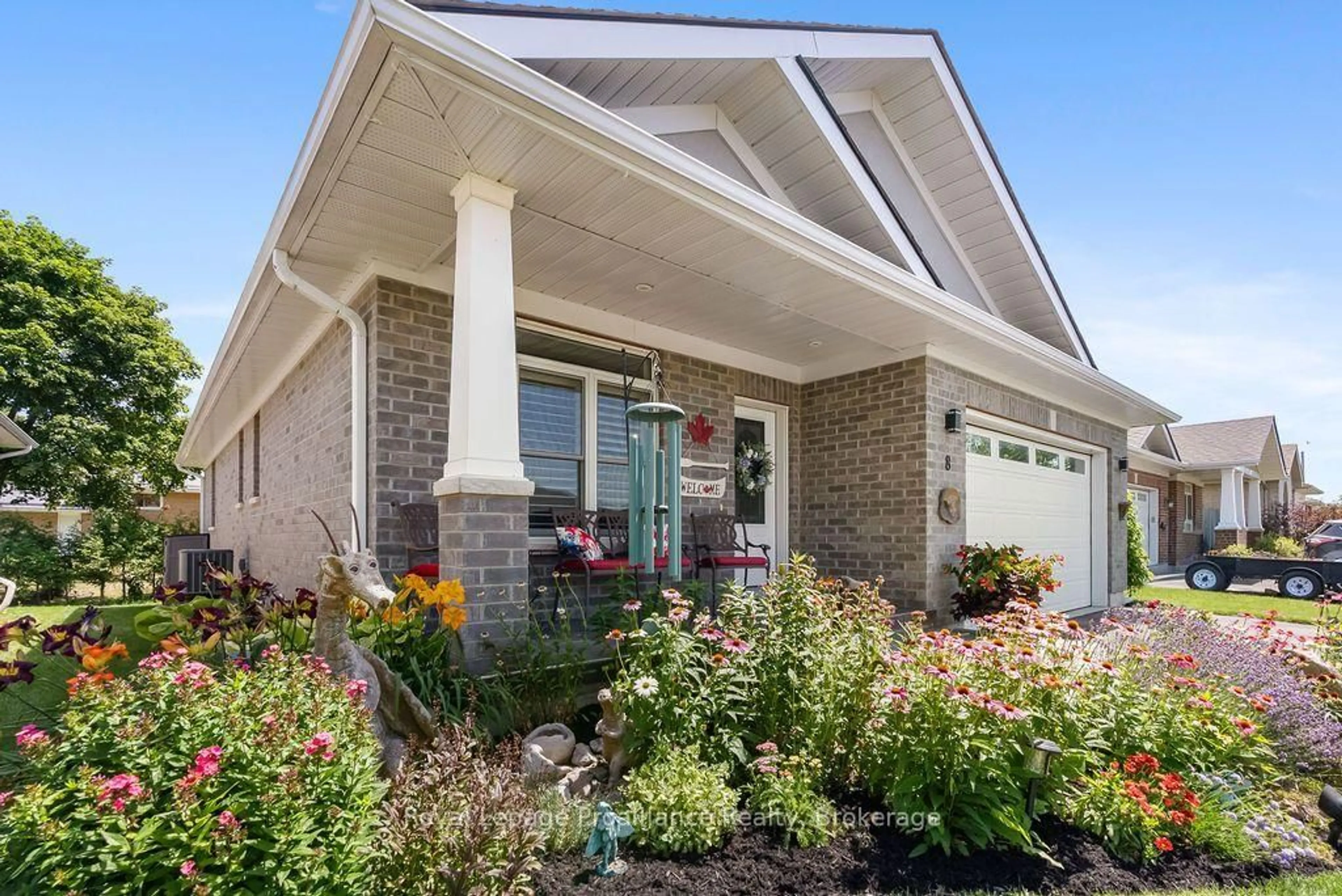 Home with brick exterior material, street for 8 Berwick St, Stirling Ontario K0K 3E0