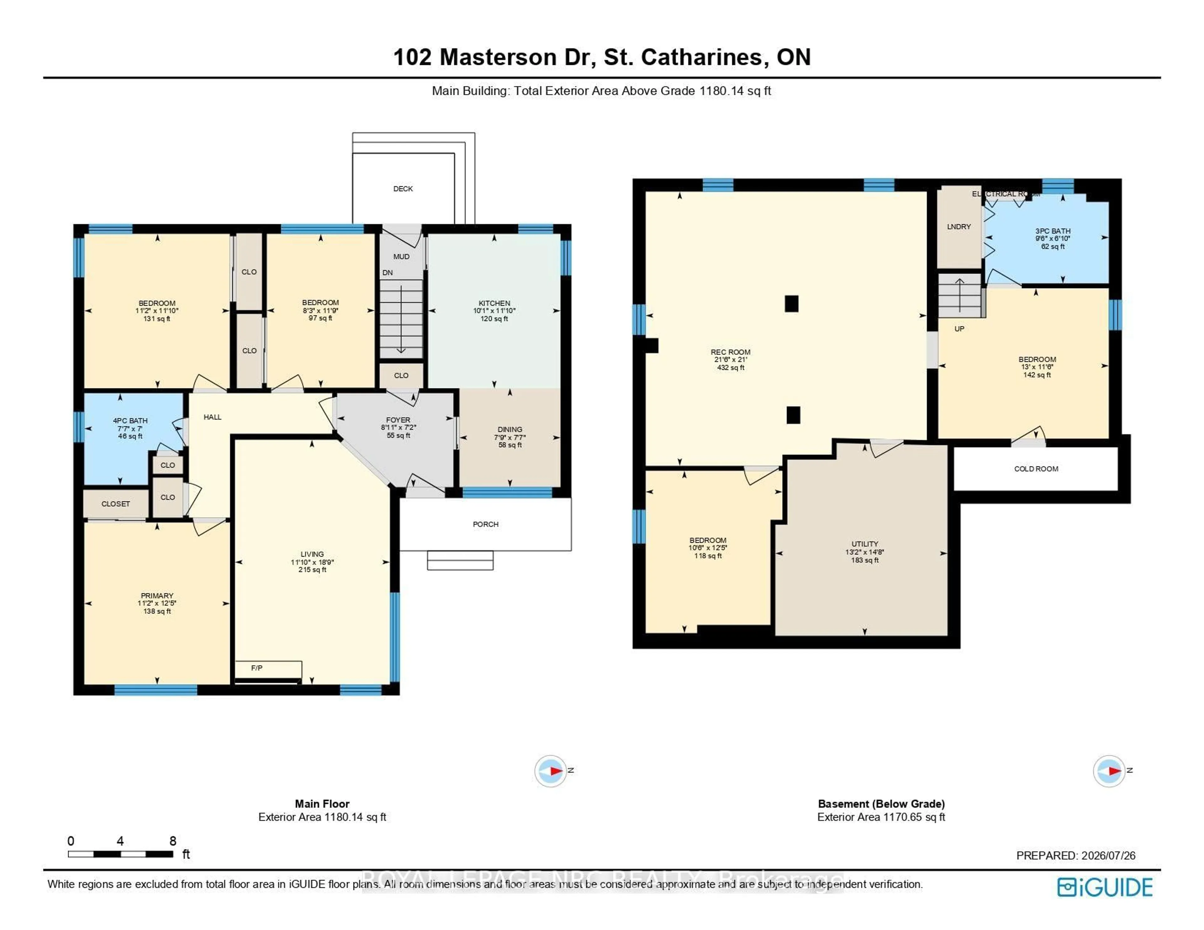 Floor plan for 102 Masterson Dr, St. Catharines Ontario L2T 3R2