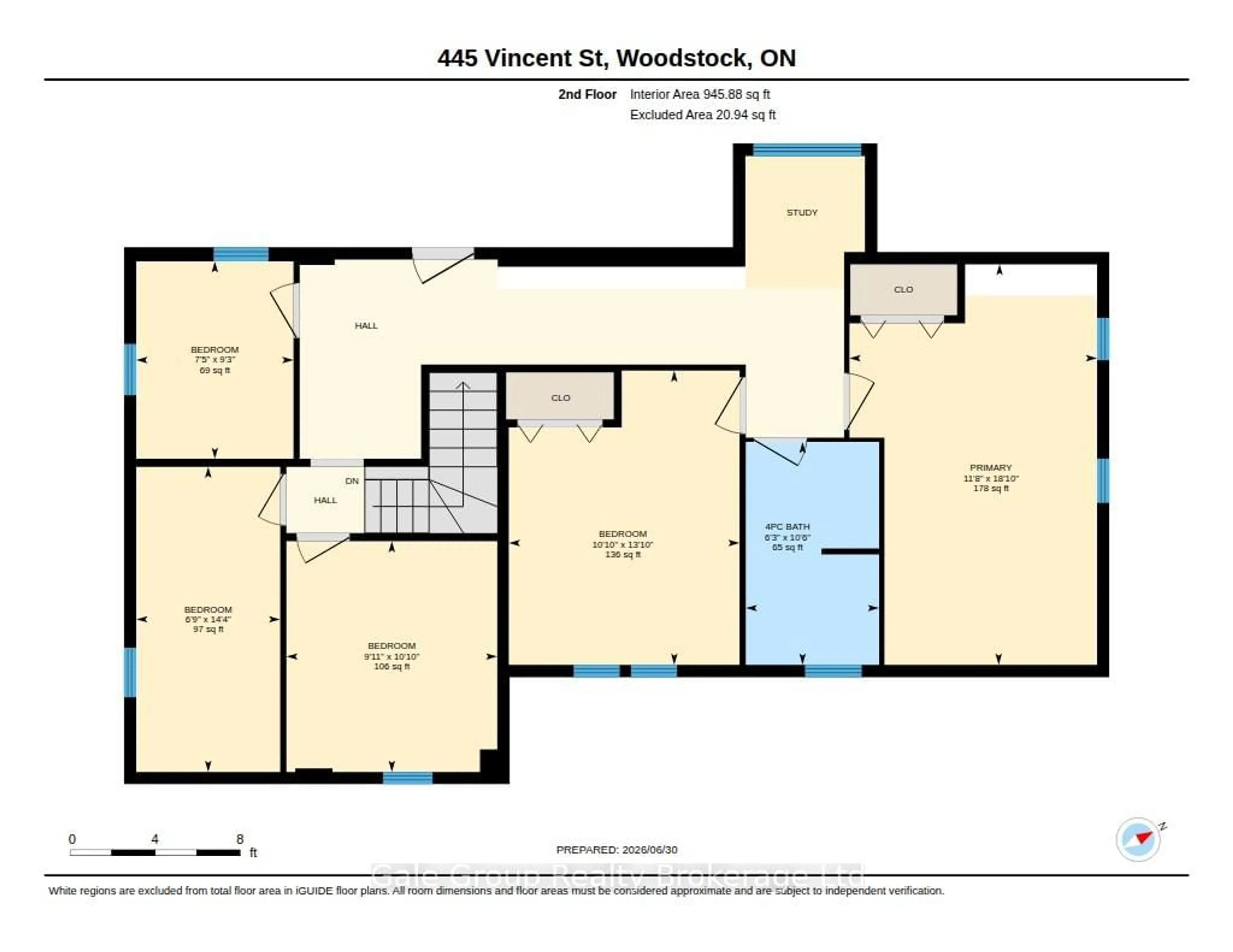 Floor plan for 445 Vincent St, Woodstock Ontario N4S 5M9