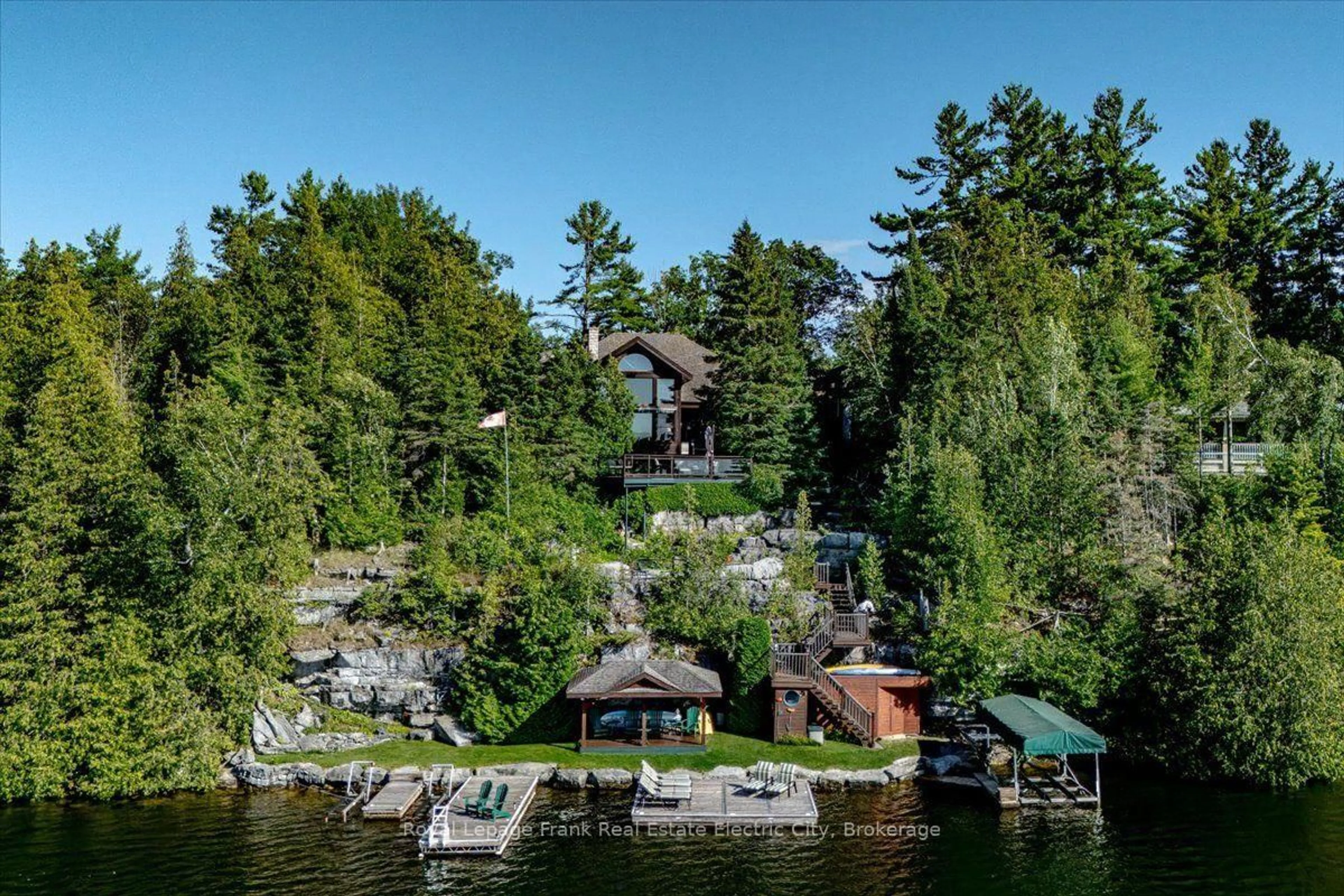 A pic from outside/outdoor area/front of a property/back of a property/a pic from drone, water/lake/river/ocean view for 538 Rishor Ave, Douro-Dummer Ontario K0L 2H0