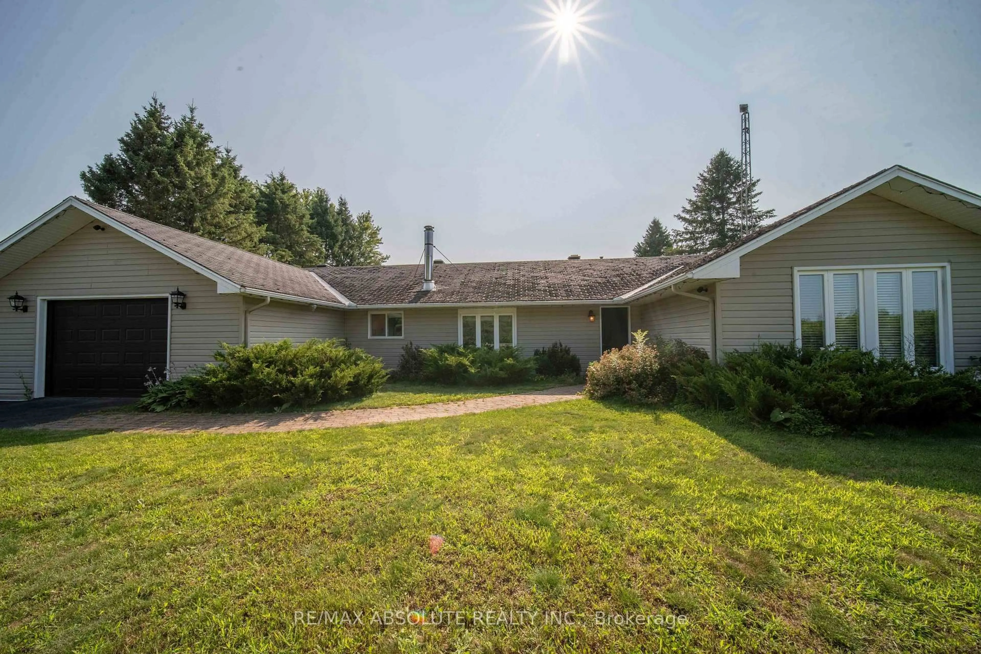 A pic from outside/outdoor area/front of a property/back of a property/a pic from drone, street for 1543 Gagnon Rd, The Nation Ontario K0A 2M0