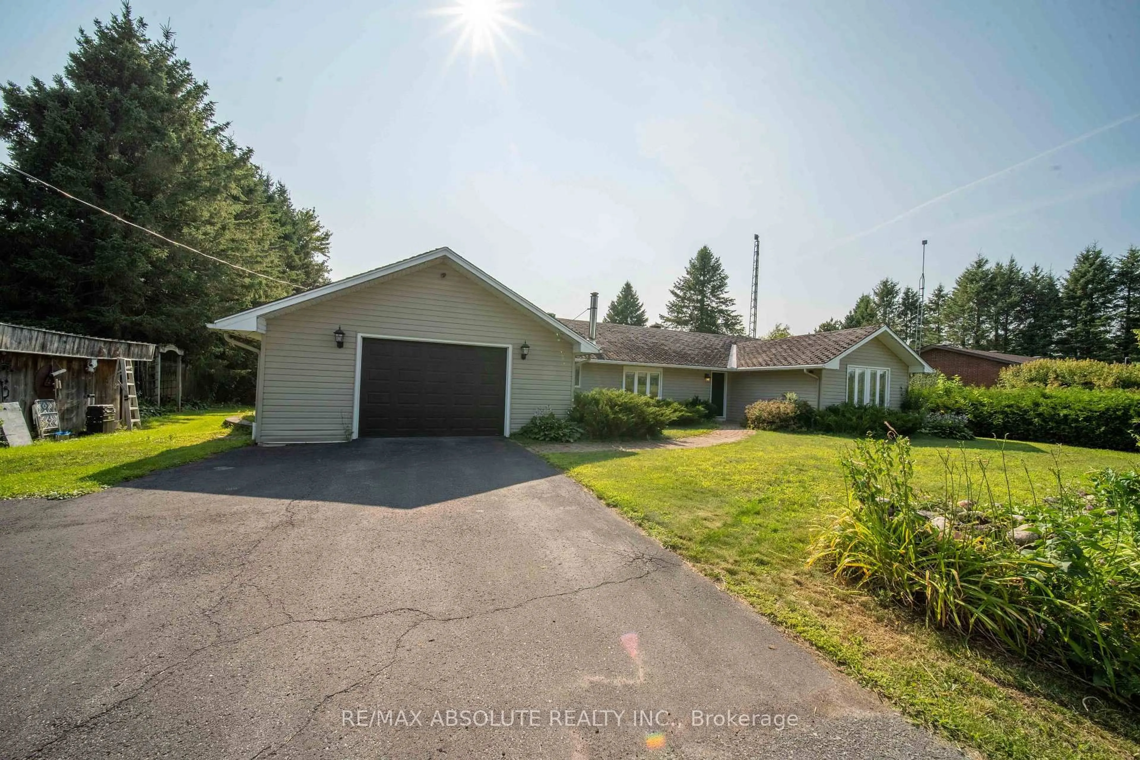 A pic from outside/outdoor area/front of a property/back of a property/a pic from drone, street for 1543 Gagnon Rd, The Nation Ontario K0A 2M0