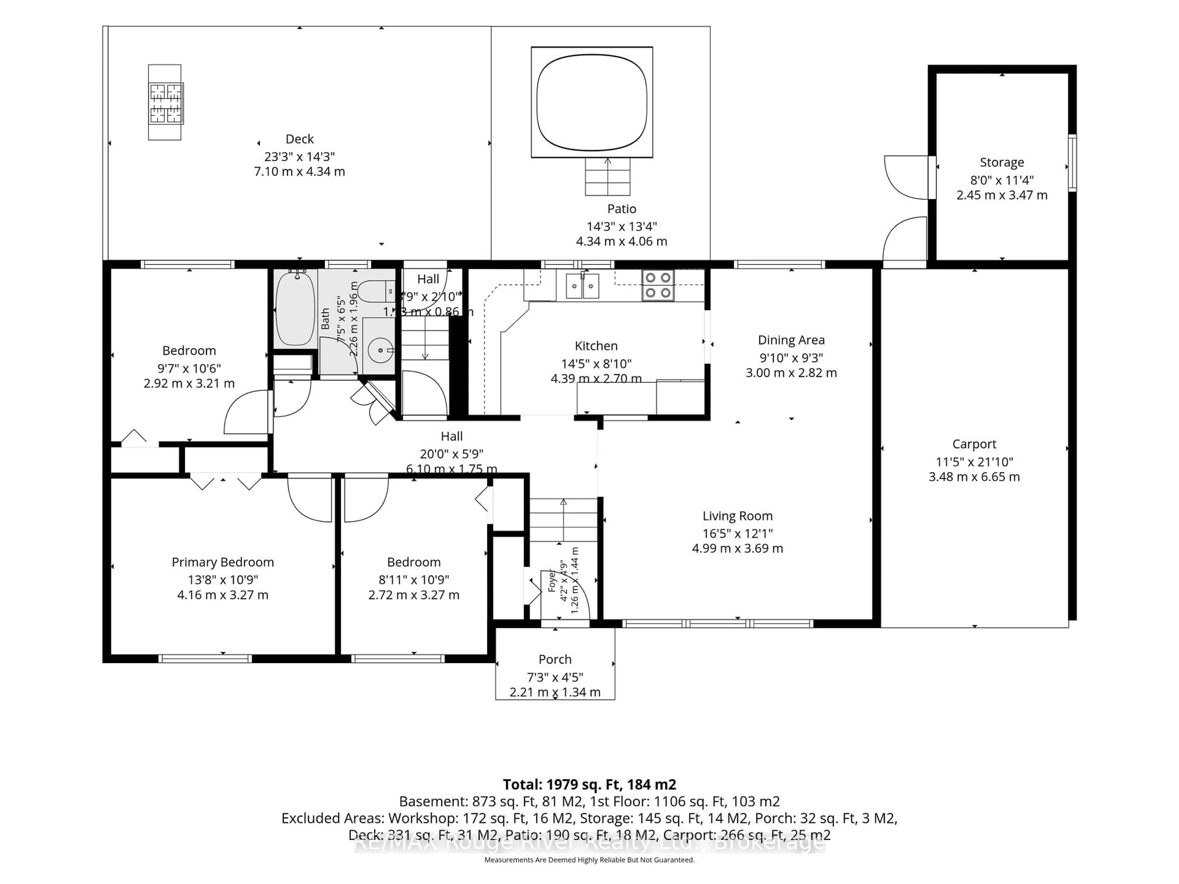 Floor plan for 20 Catherine St, Hamilton Township Ontario K9A 4V1