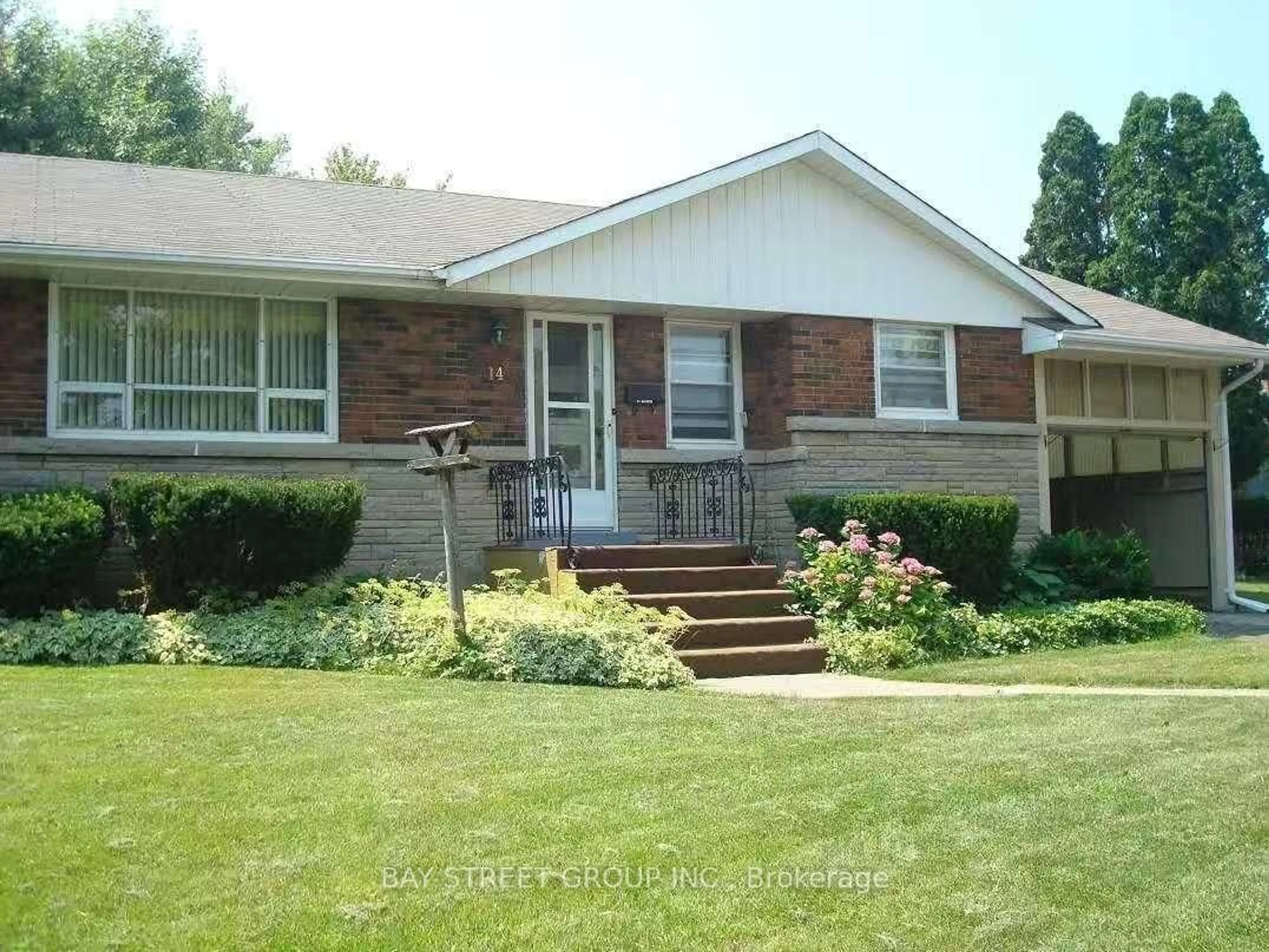 Home with brick exterior material, street for 14 Macbeth Blvd, St. Catharines Ontario L2T 2M2