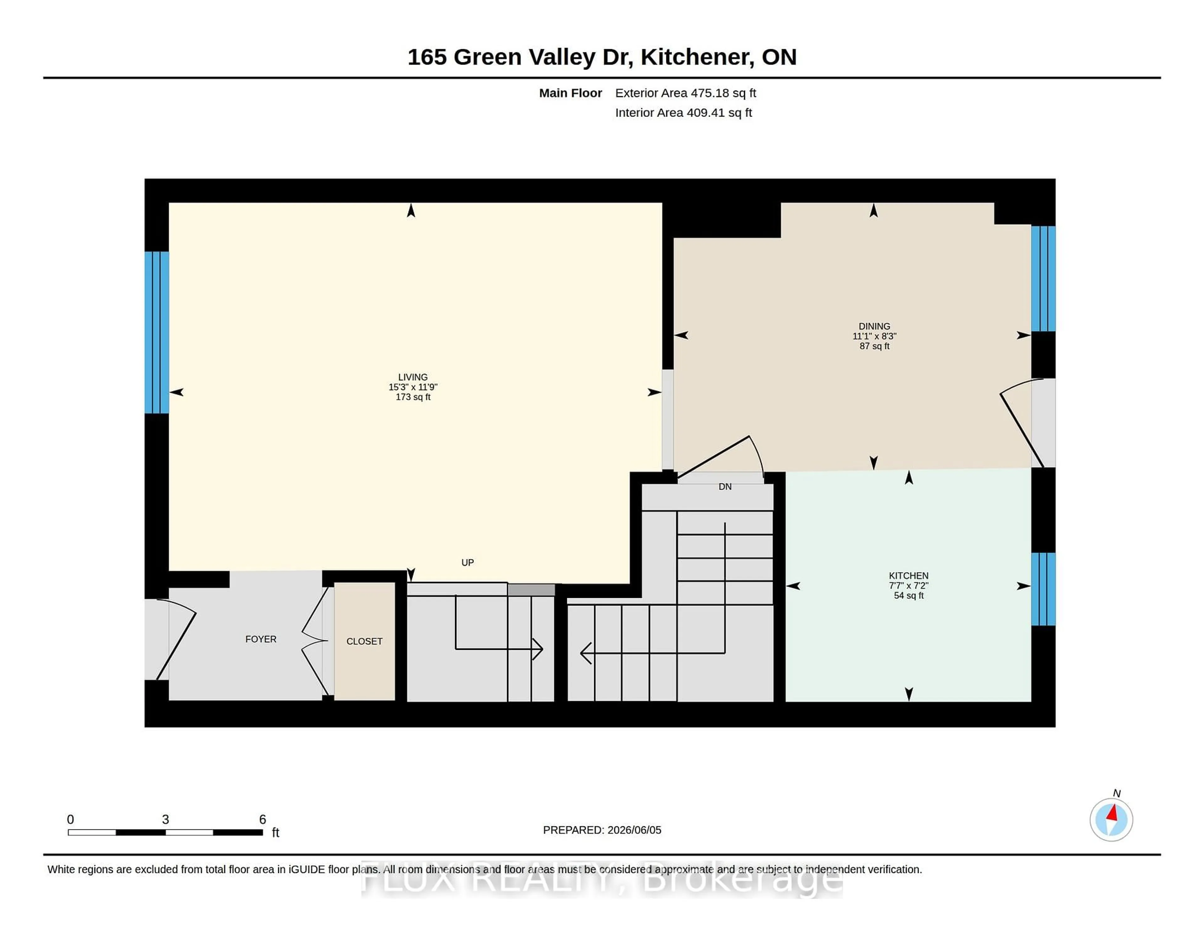 Floor plan for 165 Green Valley Dr #13, Kitchener Ontario N2P 1K3