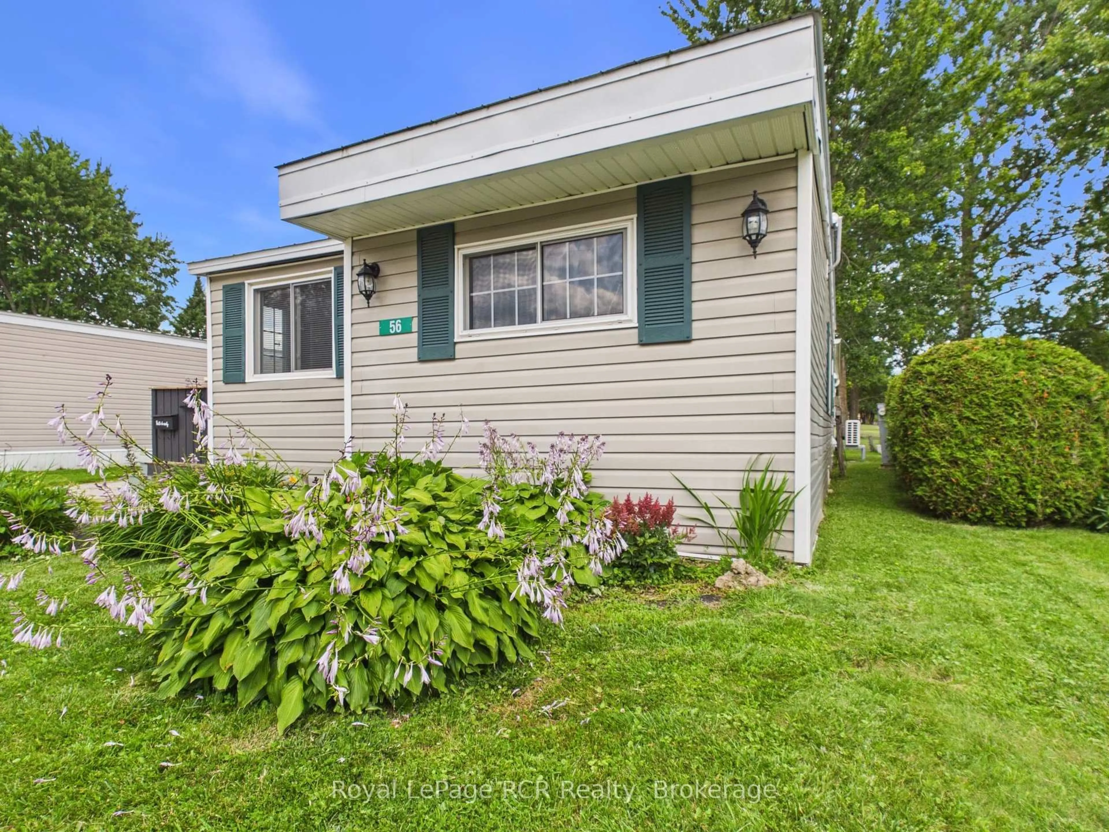 Home with vinyl exterior material, street for 56 Sussex Sq, Georgian Bluffs Ontario N4K 5N5