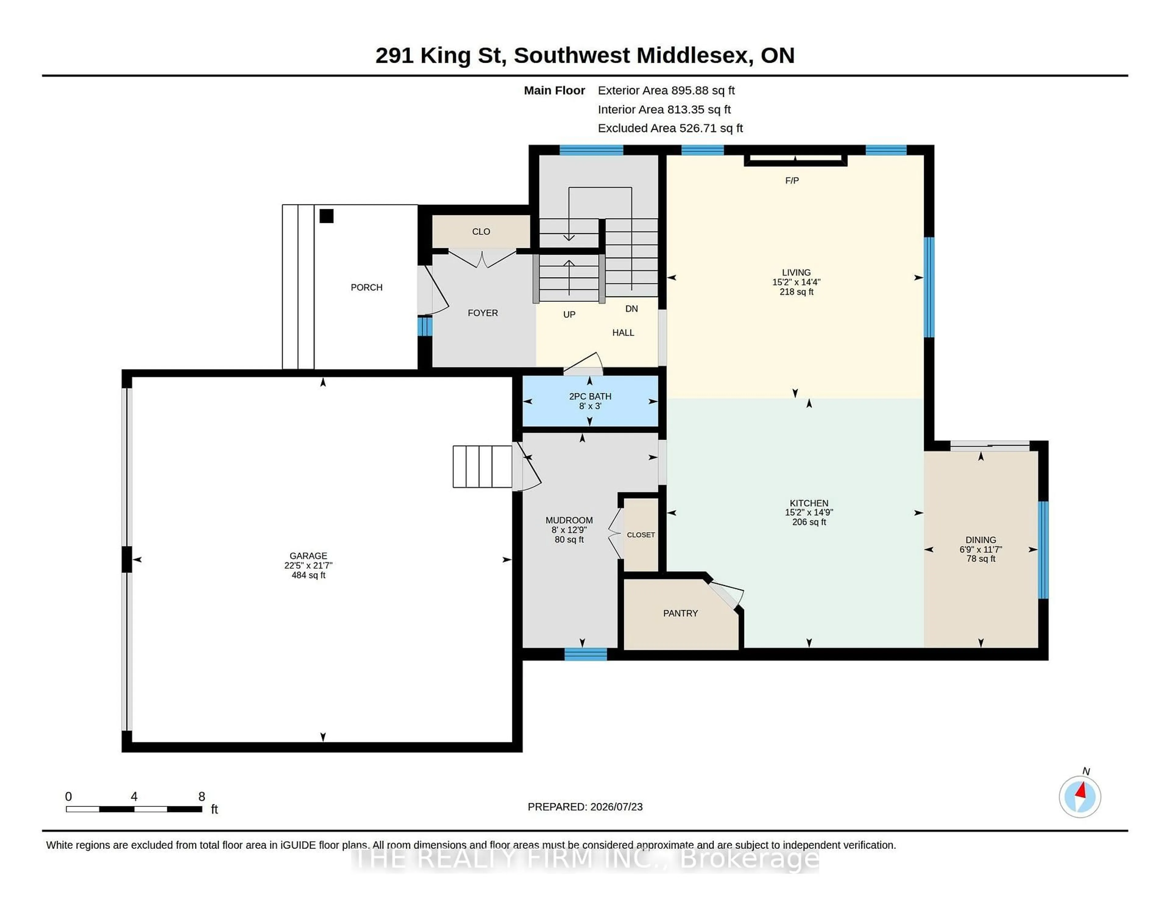 Floor plan for 291 King St, Southwest Middlesex Ontario N0L 1M0