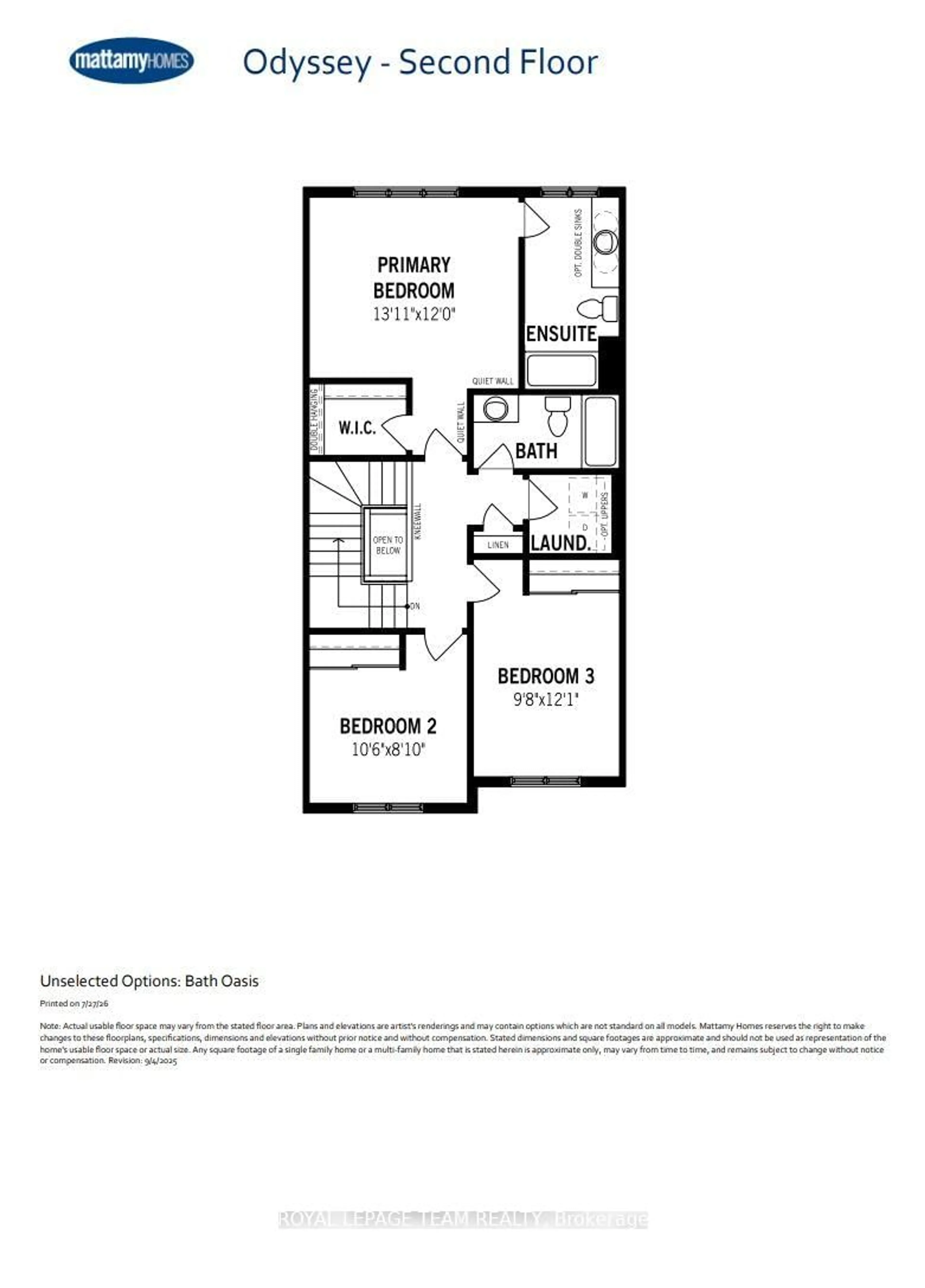 Floor plan for 3025 Weecay Circ, Kanata Ontario K2W 0R2