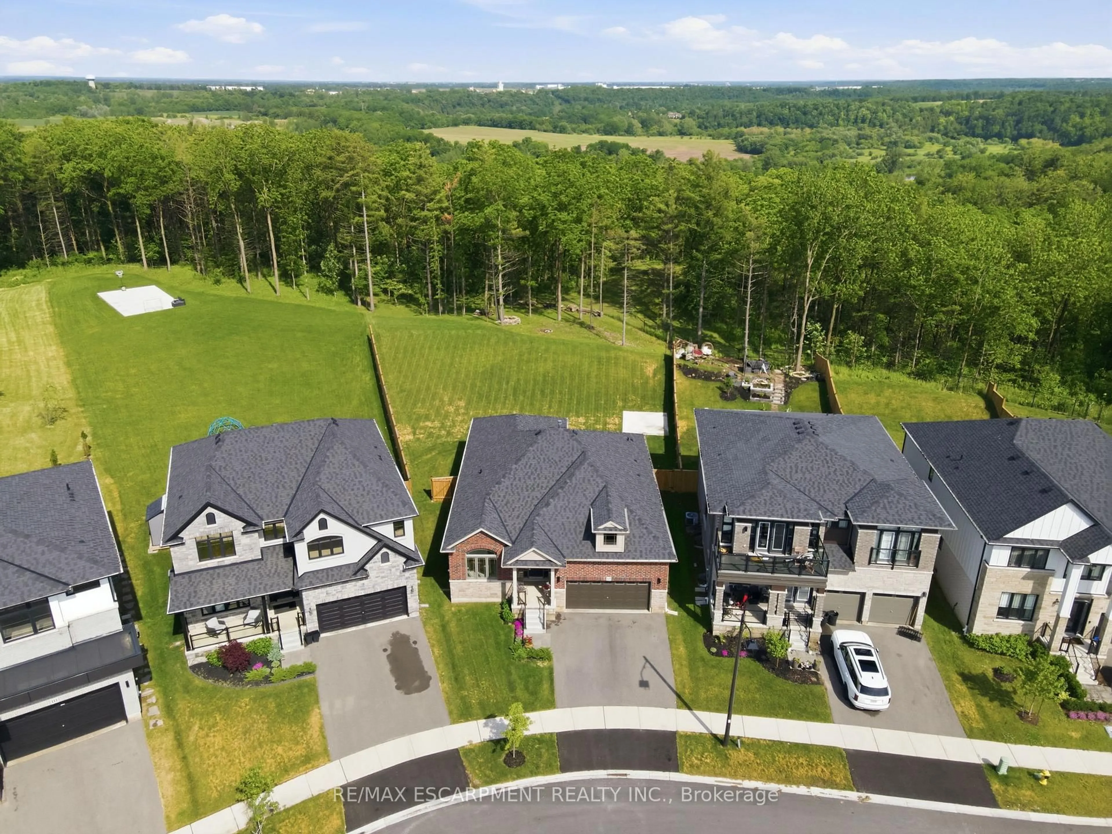 A pic from outside/outdoor area/front of a property/back of a property/a pic from drone, mountain view for 115 Daugaard Ave, Brant Ontario N3L 0L6