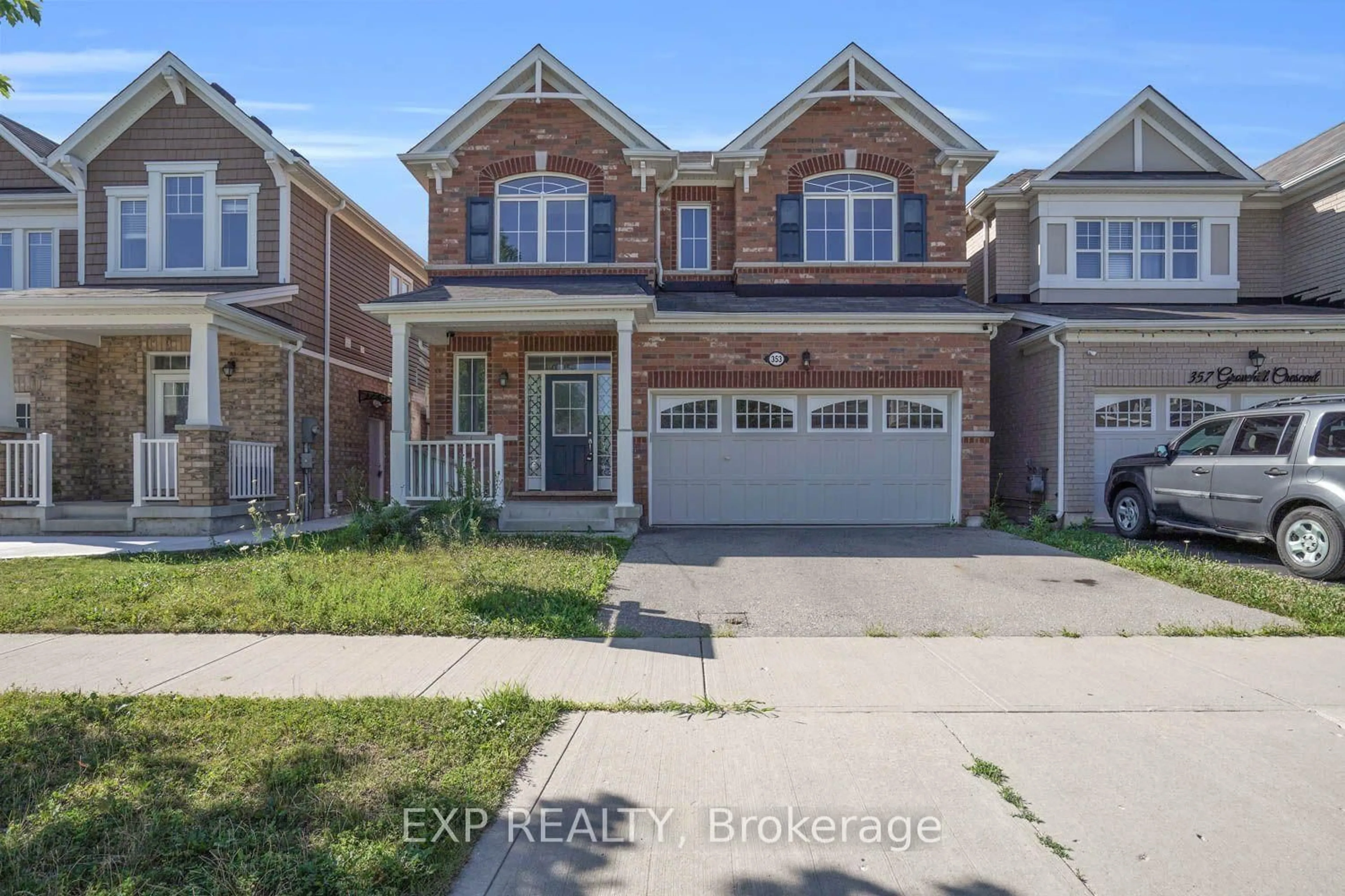 Home with brick exterior material, street for 353 Grovehill Cres, Kitchener Ontario N2R 0K8