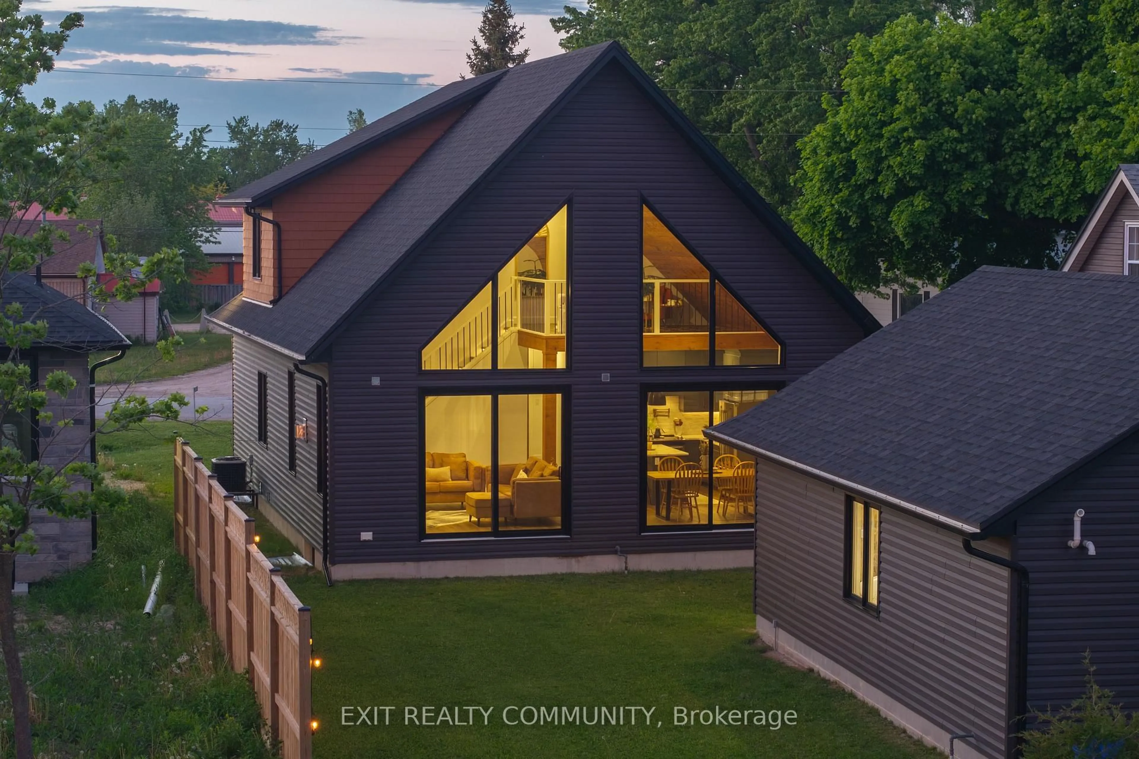 A pic from outside/outdoor area/front of a property/back of a property/a pic from drone, mountain view for 3913 Egremont Rd, Plympton-Wyoming Ontario N0N 1E0
