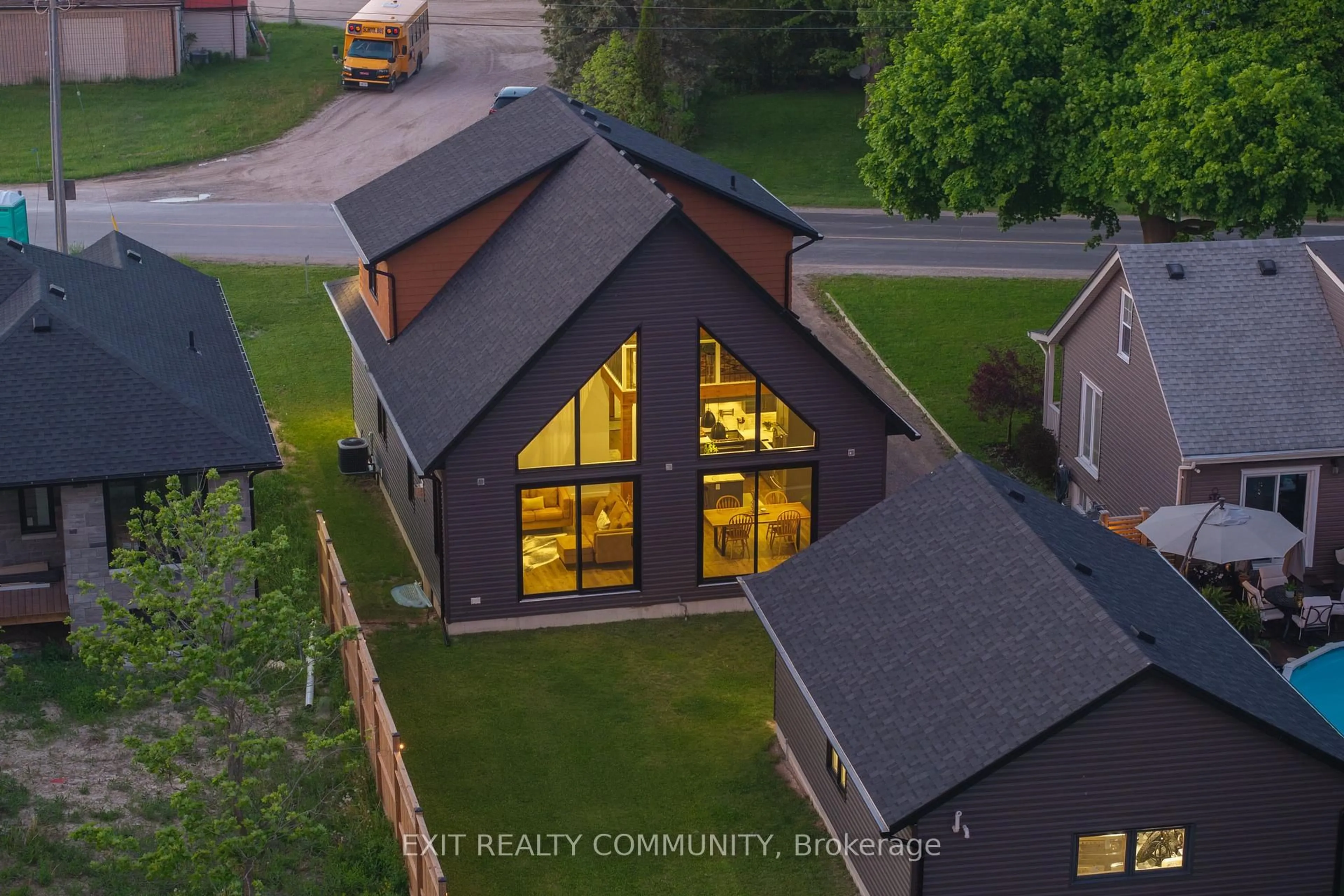 A pic from outside/outdoor area/front of a property/back of a property/a pic from drone, unknown for 3913 Egremont Rd, Plympton-Wyoming Ontario N0N 1E0