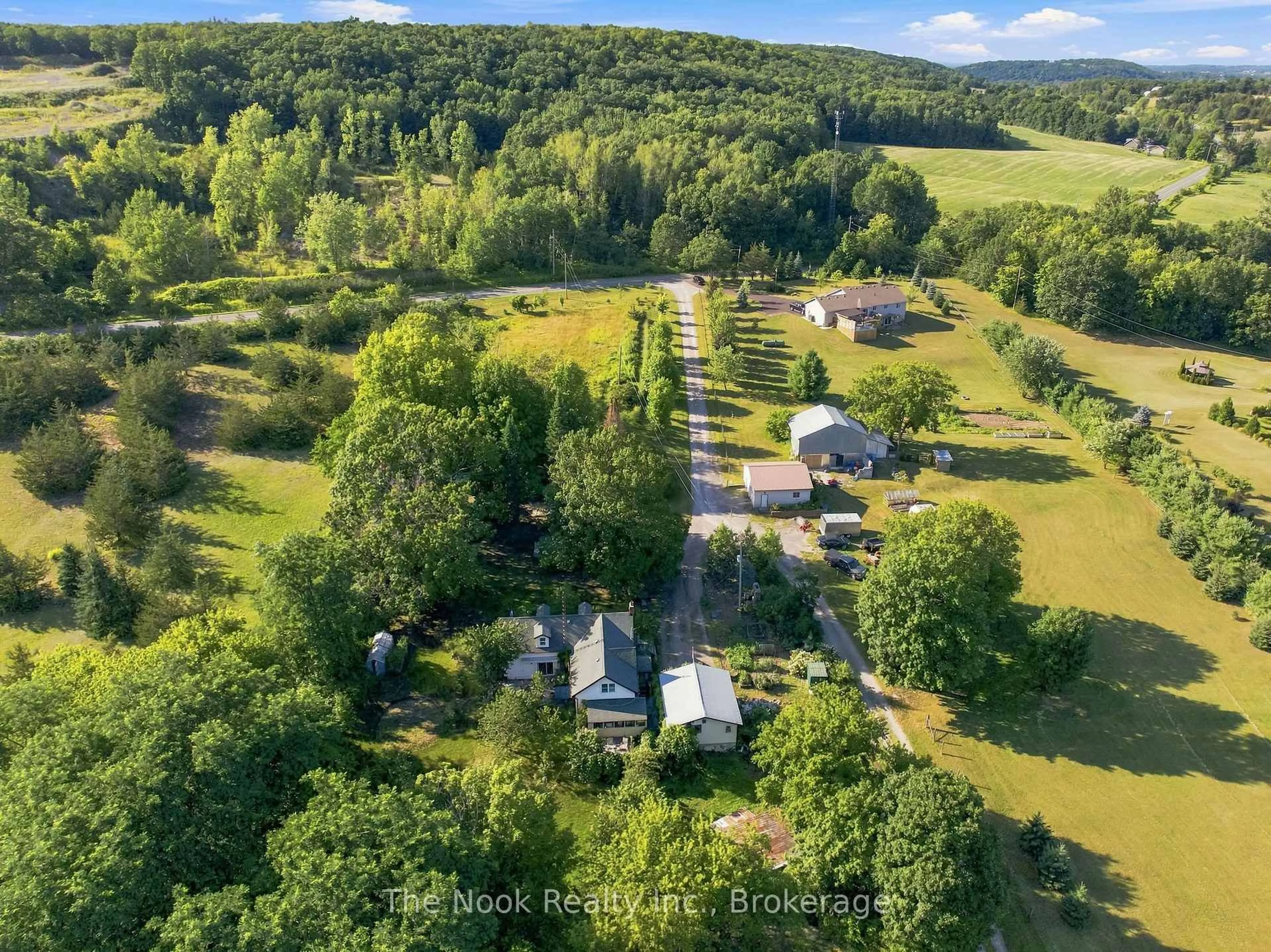 A pic from outside/outdoor area/front of a property/back of a property/a pic from drone, forest/trees view for 636 Glen Ross Rd, Hastings Ontario K0K 2C0