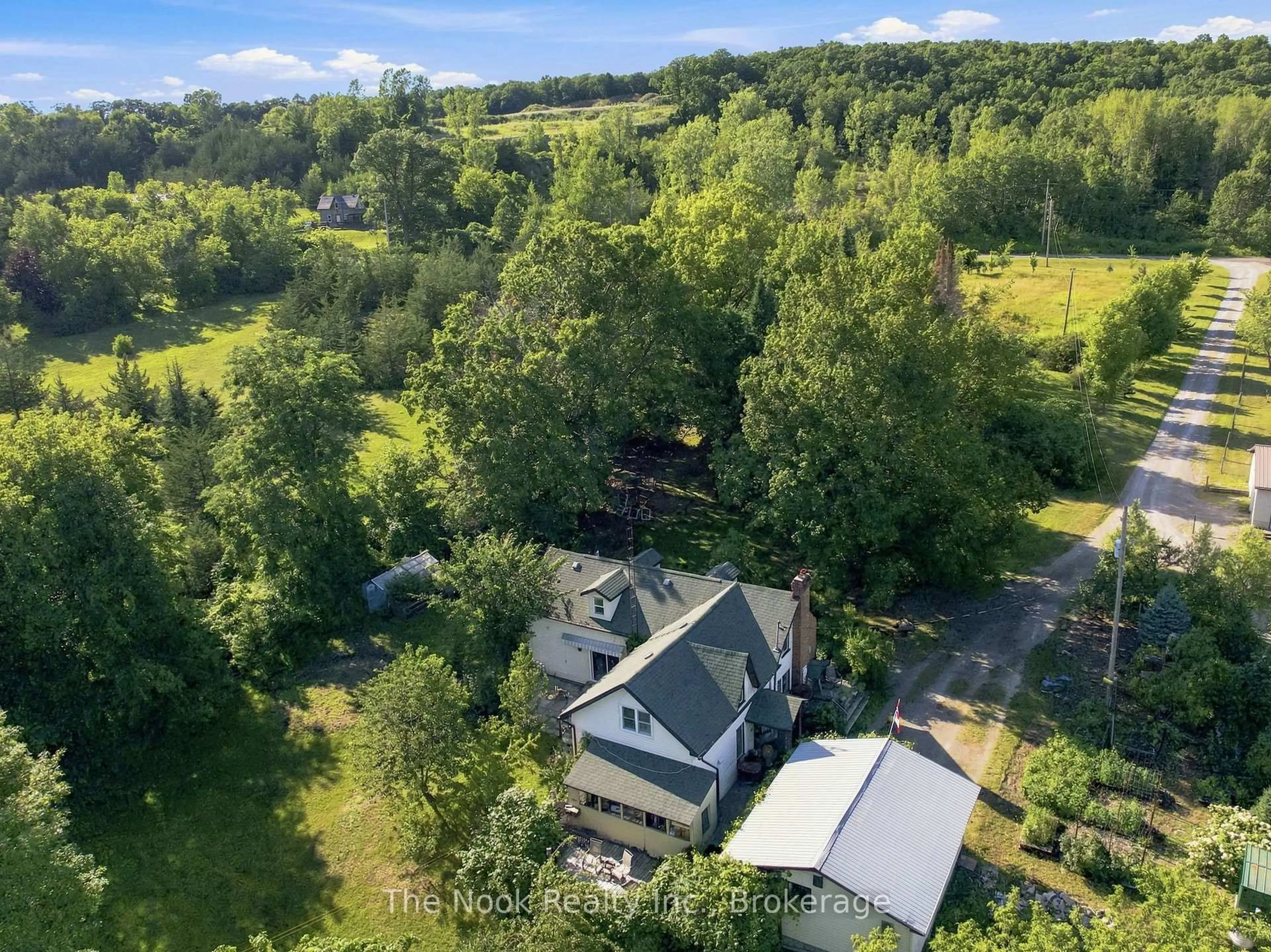 A pic from outside/outdoor area/front of a property/back of a property/a pic from drone, forest/trees view for 636 Glen Ross Rd, Hastings Ontario K0K 2C0