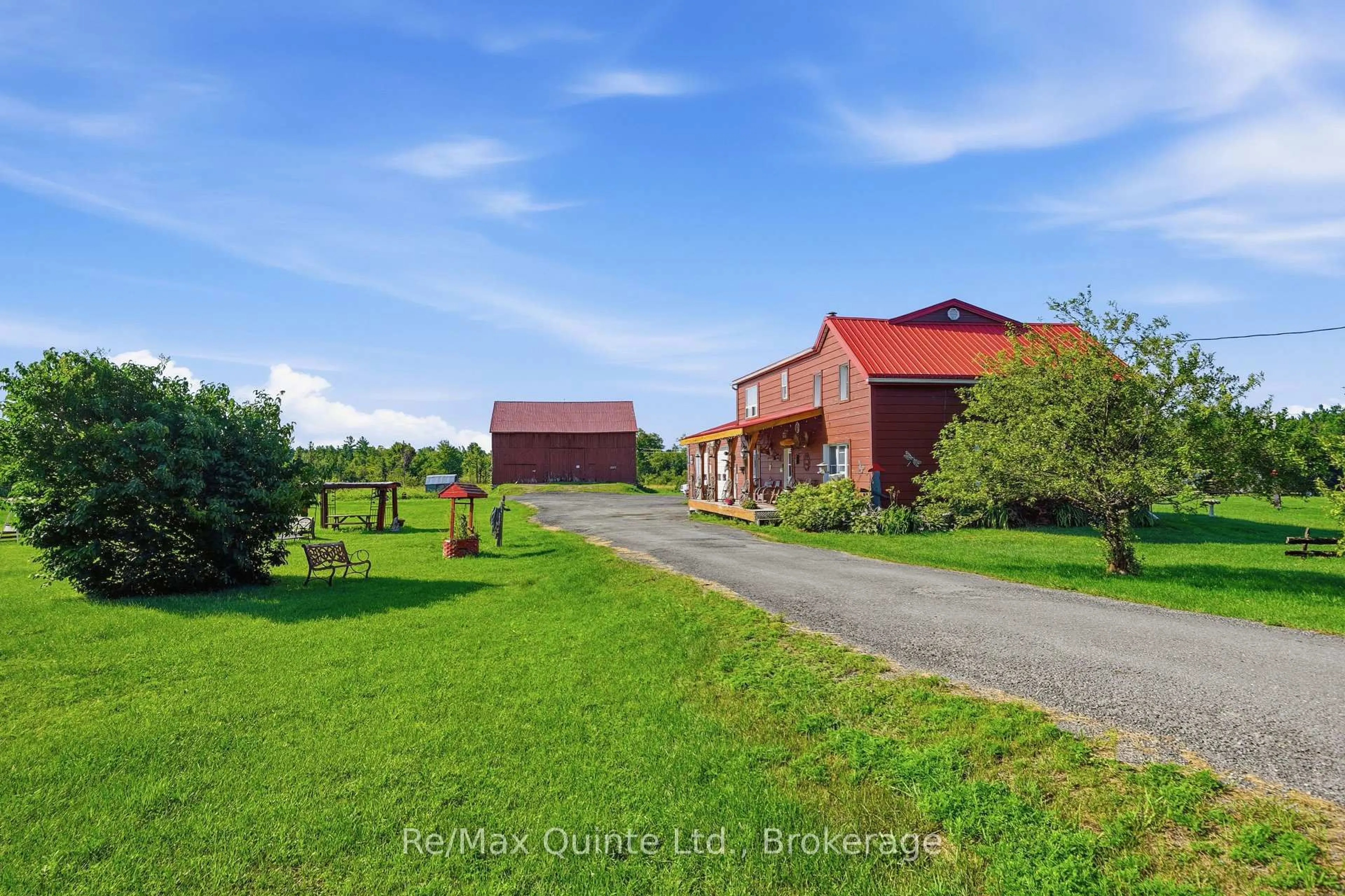 A pic from outside/outdoor area/front of a property/back of a property/a pic from drone, unknown for 95 Moores Rd, Tweed Ontario K0K 3J0