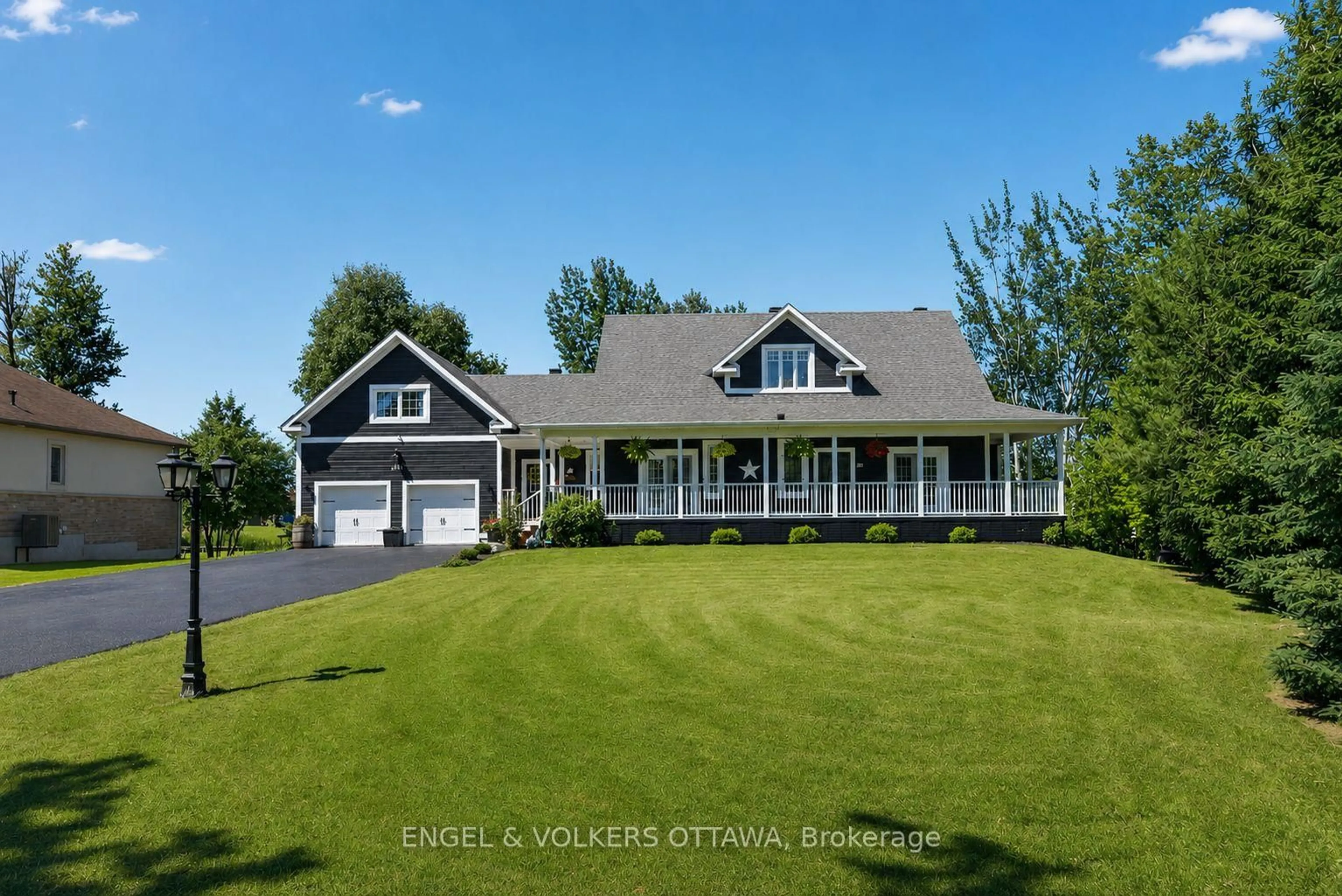 Home with vinyl exterior material, street for 6881 Sparkling Lake Way, Greely Ontario K4P 1R7