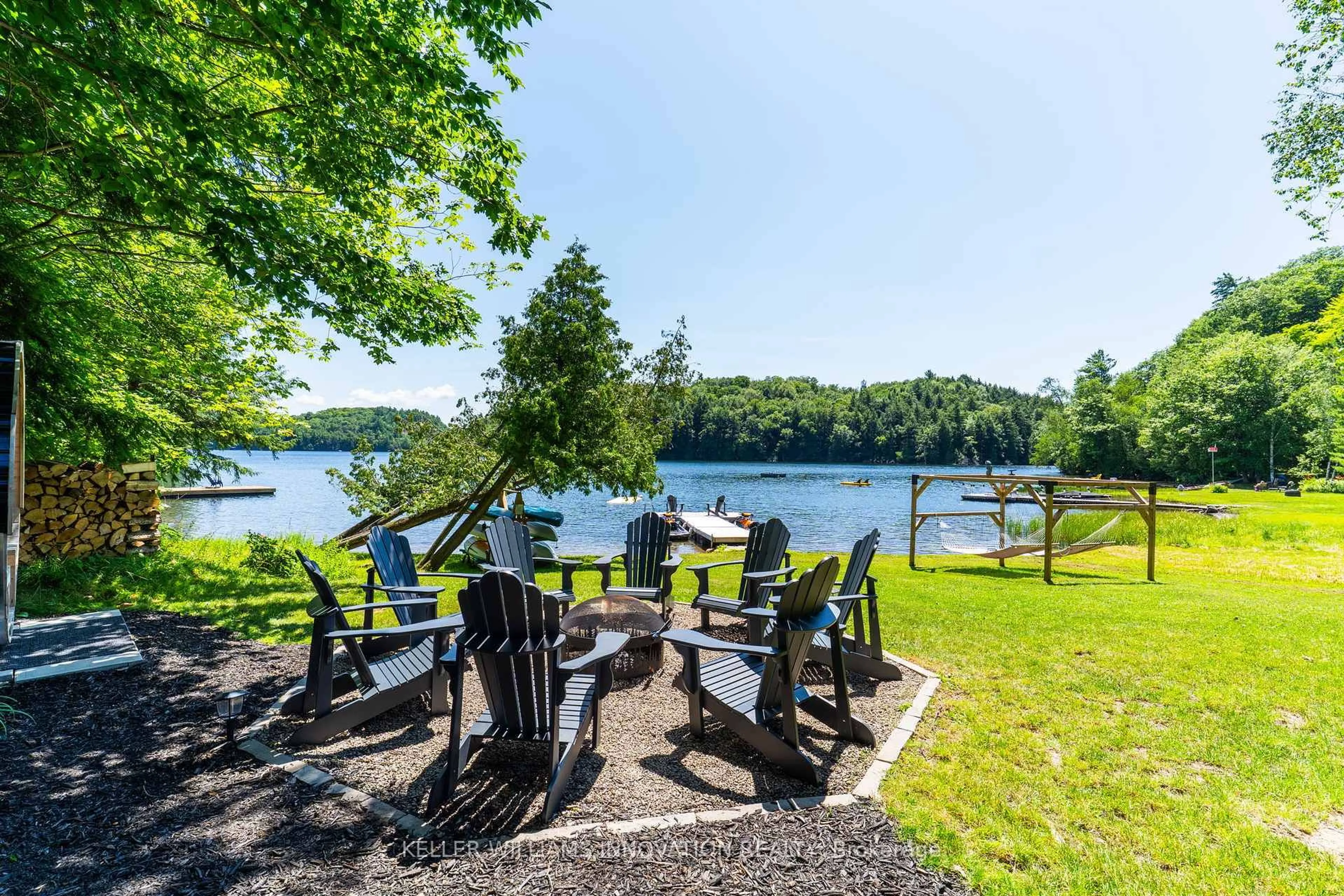 Patio, water/lake/river/ocean view for 1558 Fish Hatchery Rd #10, Muskoka Lakes Ontario P0B 1M0