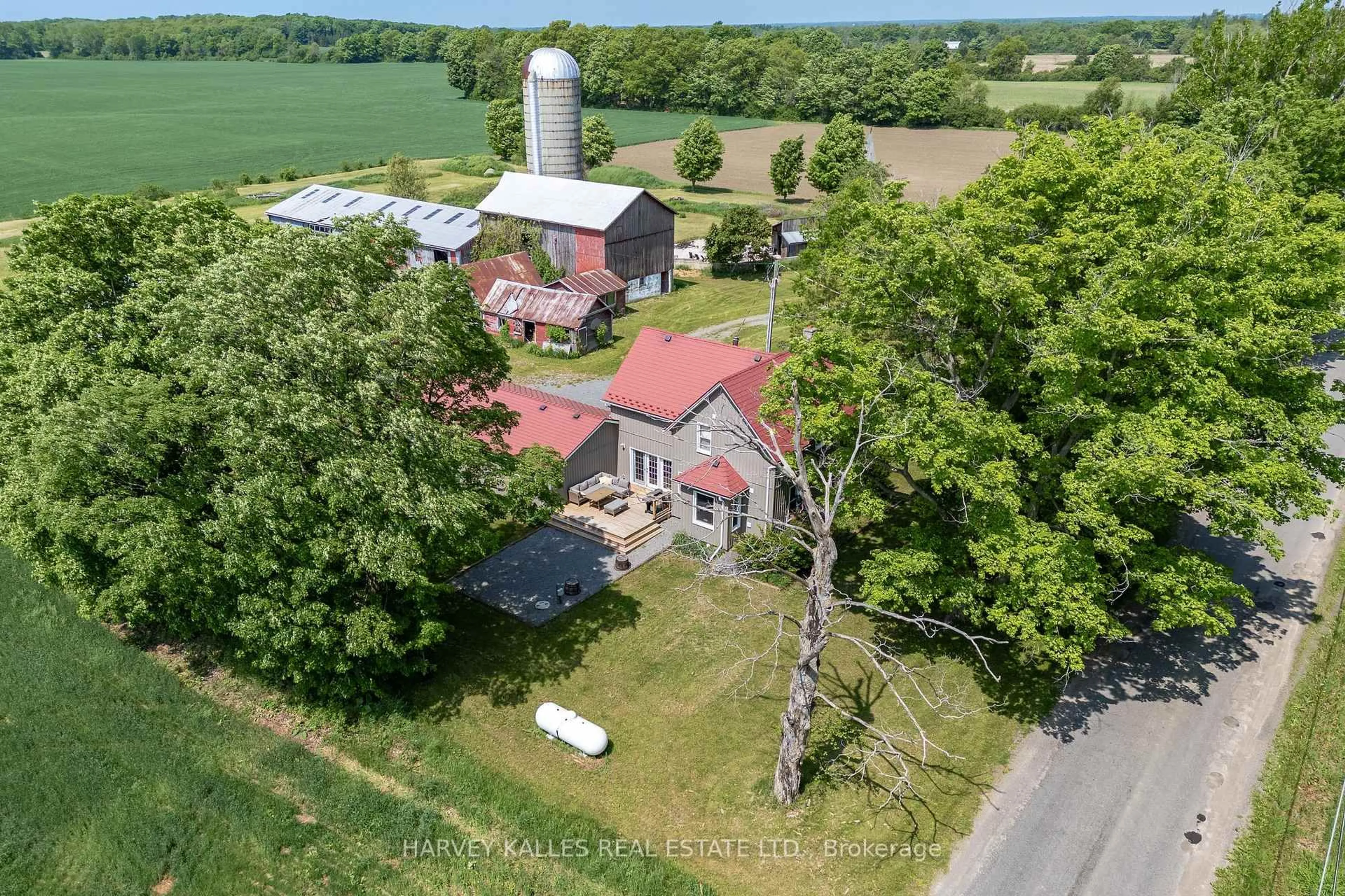 A pic from outside/outdoor area/front of a property/back of a property/a pic from drone, building for 182 Marisett Rd, Prince Edward County Ontario K0K 2T0