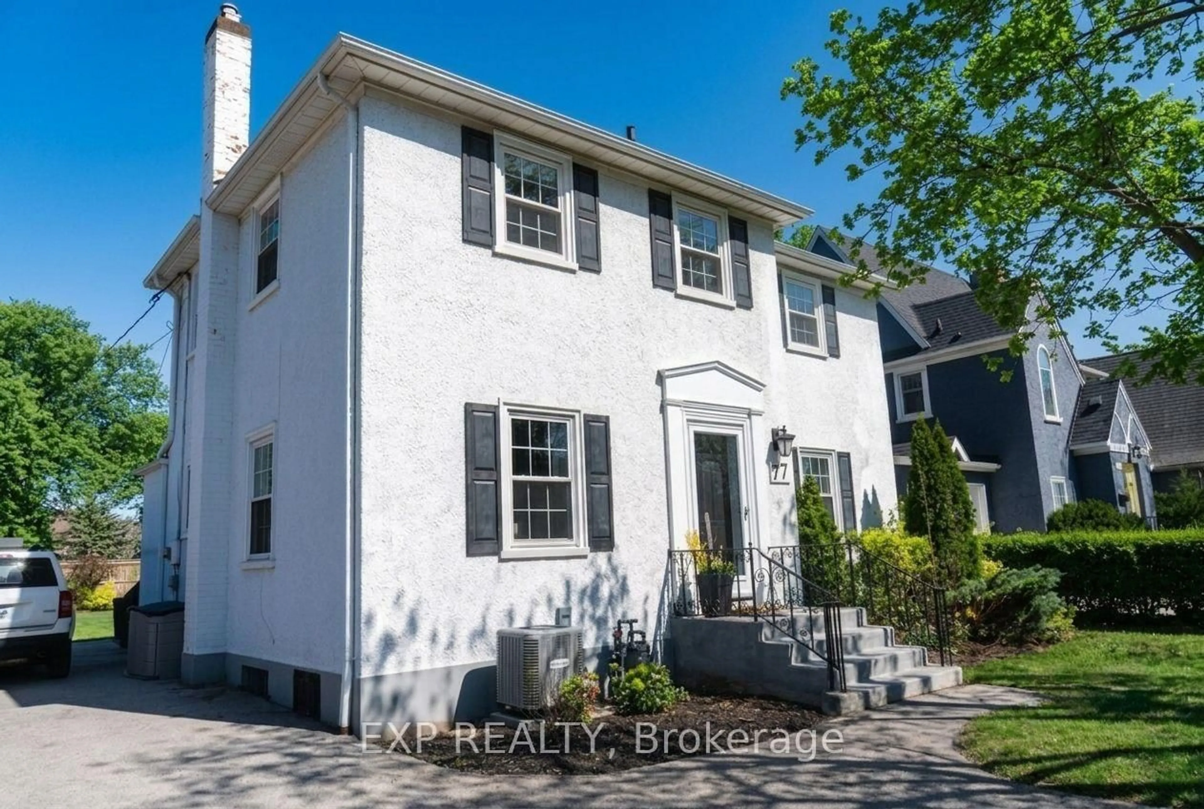 Home with brick exterior material, street for 77 Glenridge Ave, St. Catharines Ontario L2R 4X2