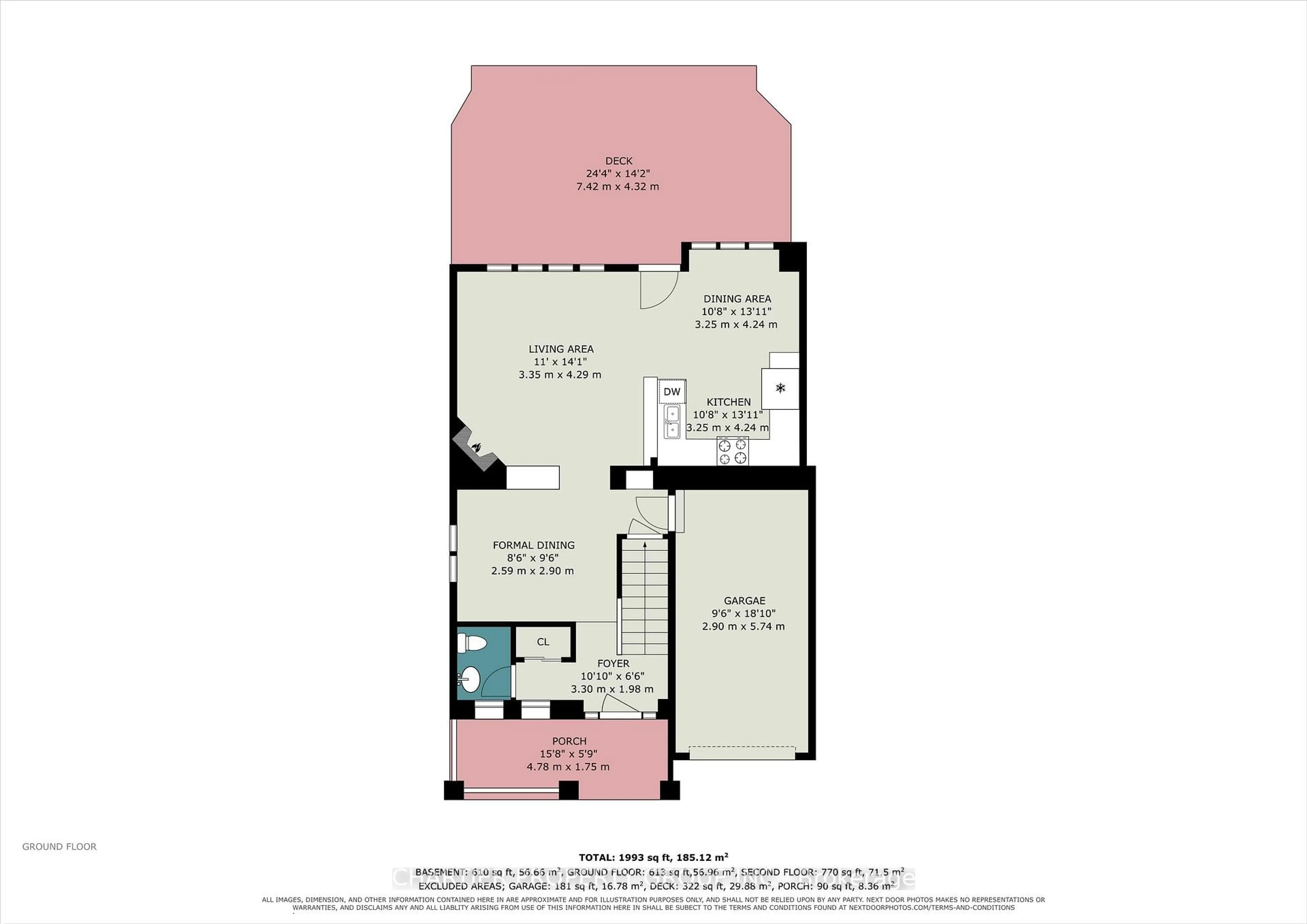 Floor plan for 3442 River Run Ave, Ottawa Ontario K2J 0R5