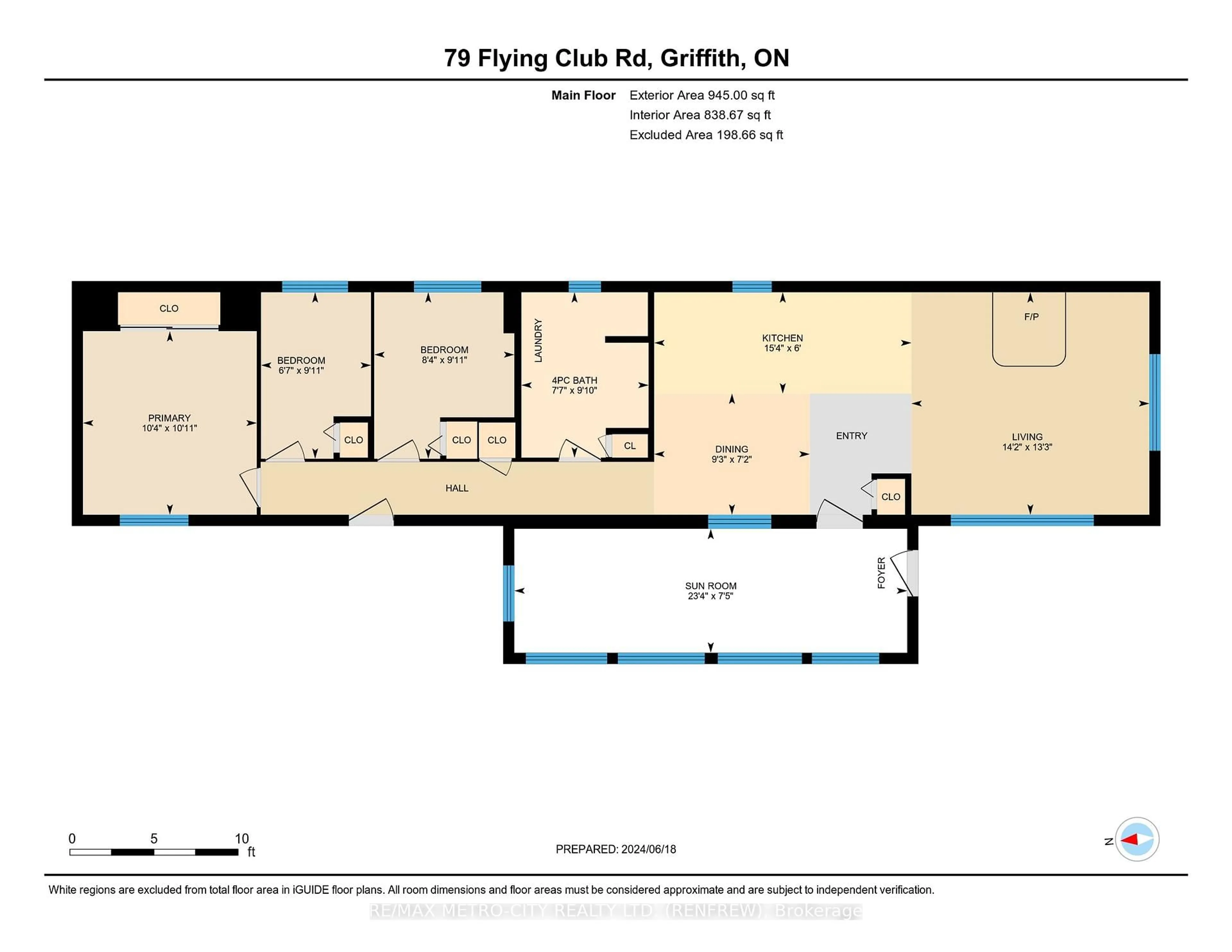 Floor plan for 79 FLYING CLUB Rd, Griffith Ontario K0J 2R0