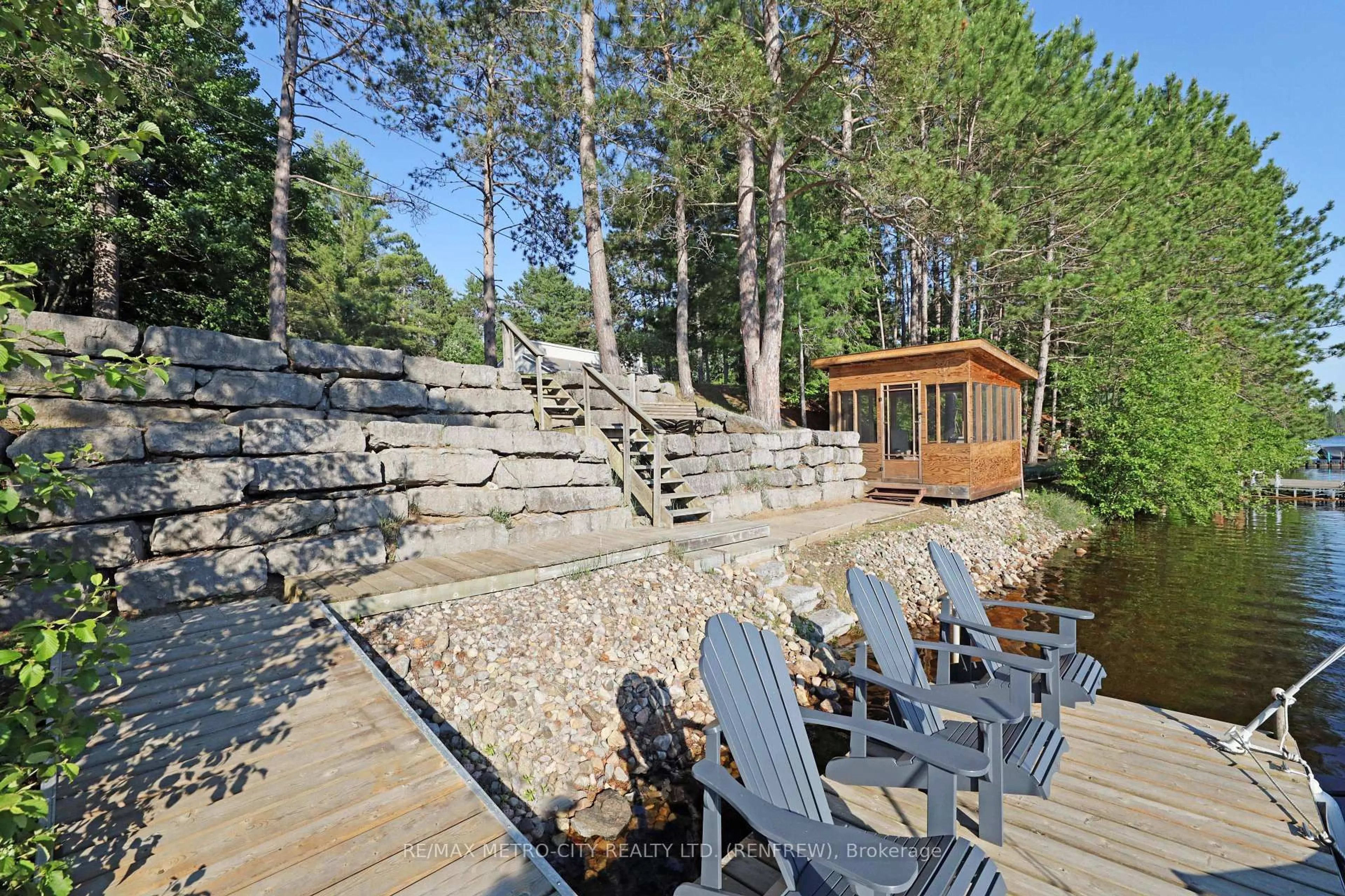 Patio, water/lake/river/ocean view for 79 FLYING CLUB Rd, Griffith Ontario K0J 2R0