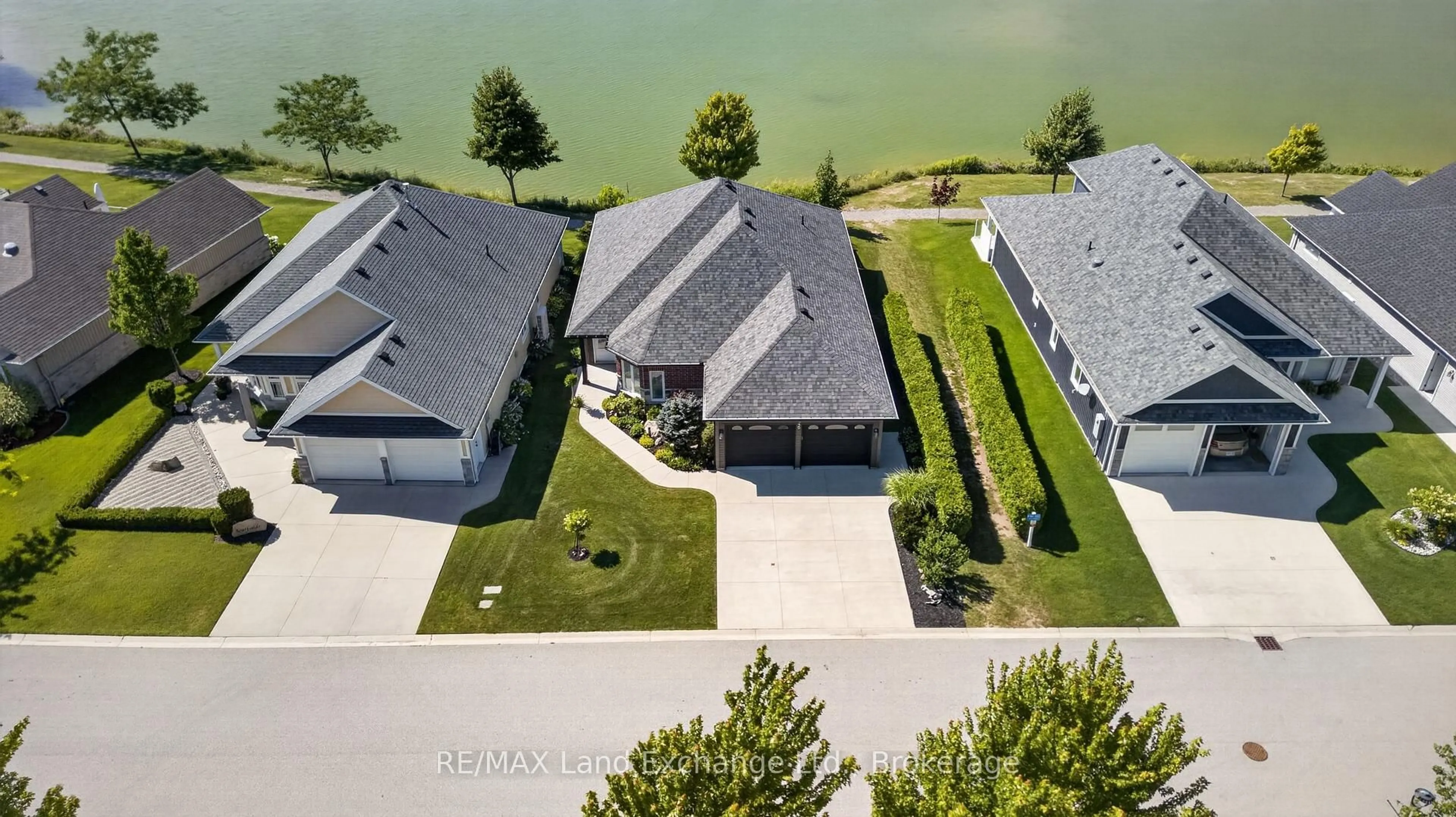 A pic from outside/outdoor area/front of a property/back of a property/a pic from drone, water/lake/river/ocean view for 229 Carloway Tr, Huron-Kinloss Ontario N2Z 0A4