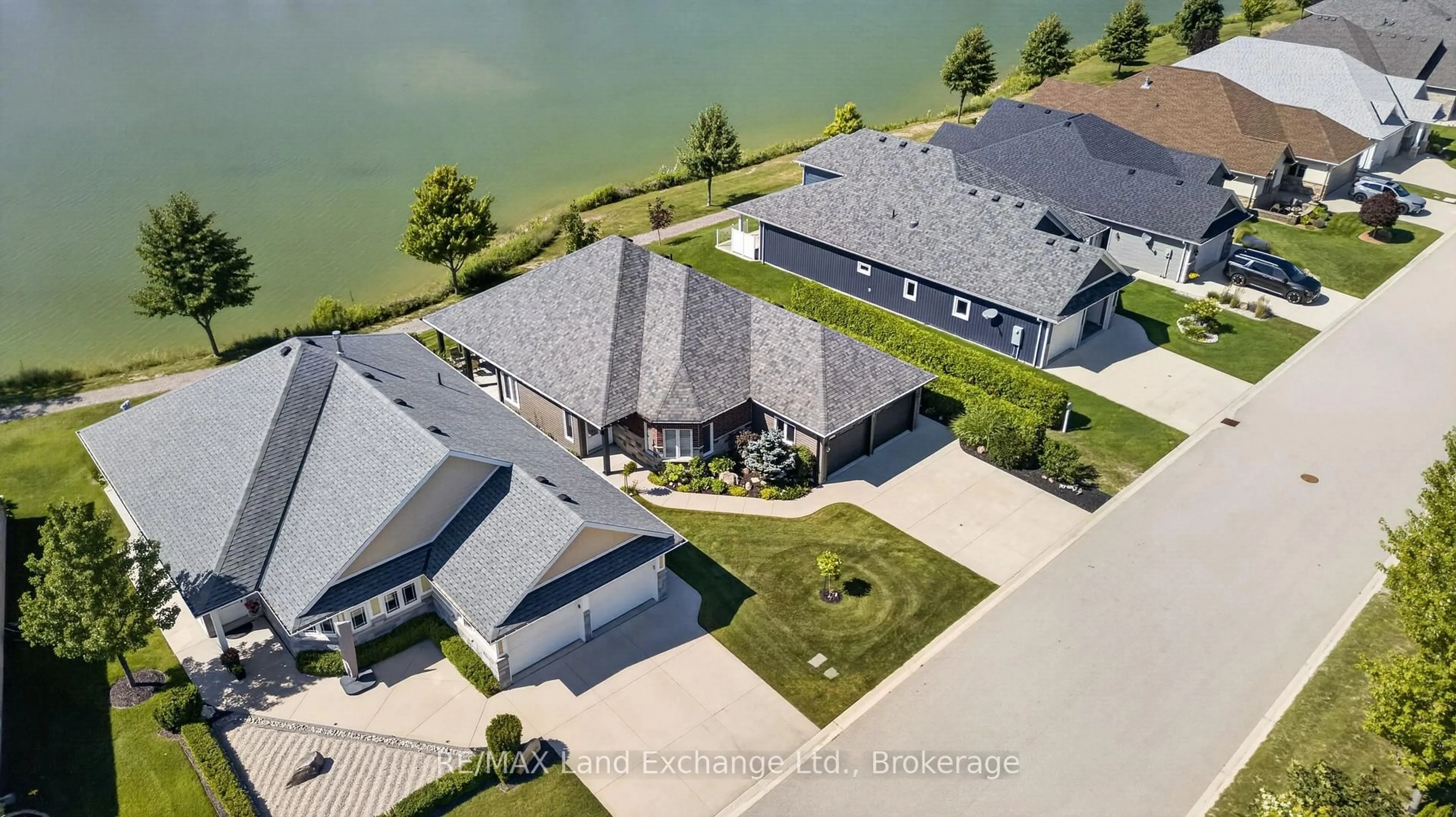 A pic from outside/outdoor area/front of a property/back of a property/a pic from drone, water/lake/river/ocean view for 229 Carloway Tr, Huron-Kinloss Ontario N2Z 0A4