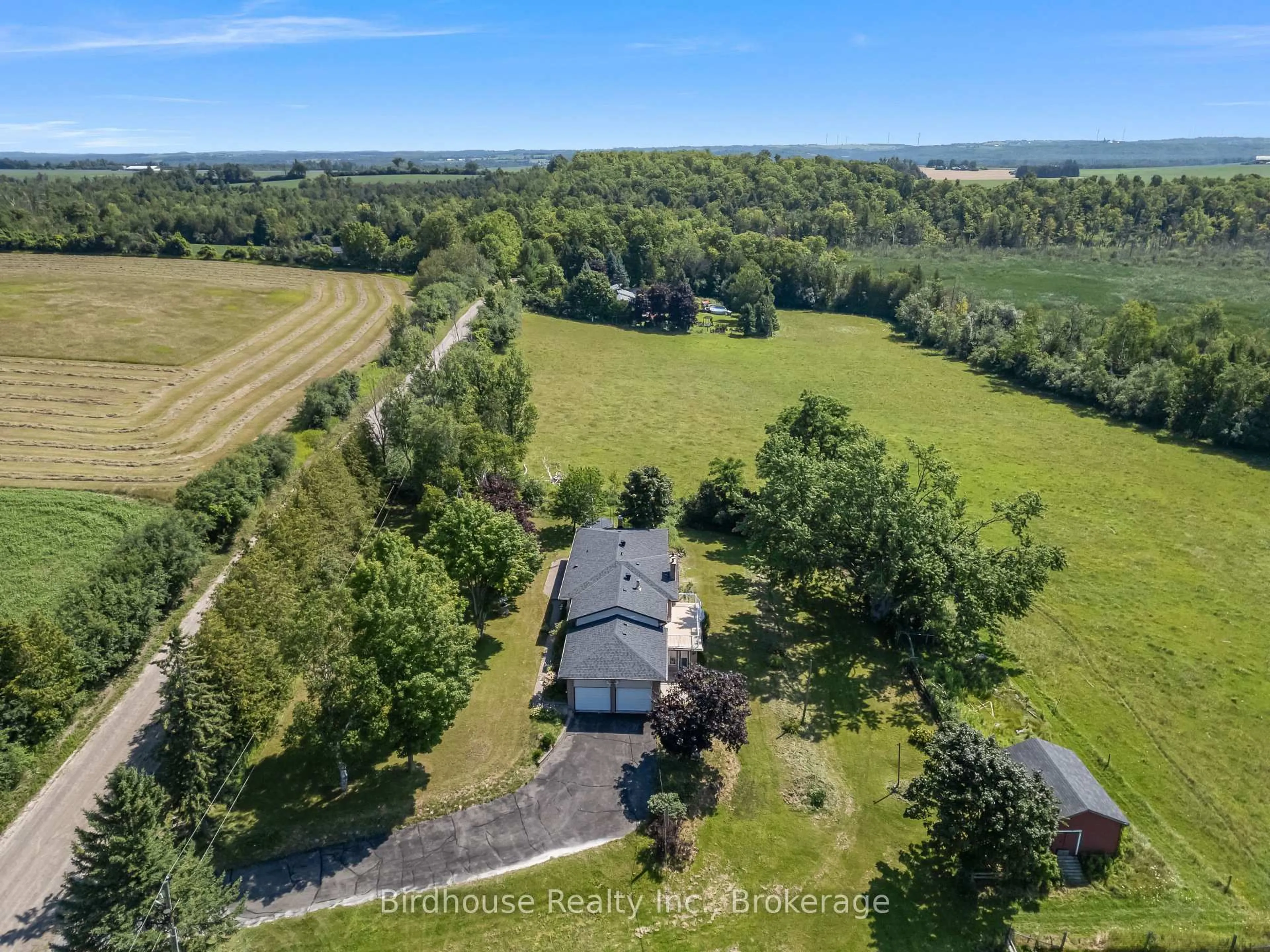 A pic from outside/outdoor area/front of a property/back of a property/a pic from drone, water/lake/river/ocean view for 36 Sugar Bush Rd, Kawartha Lakes Ontario L0B 1L0