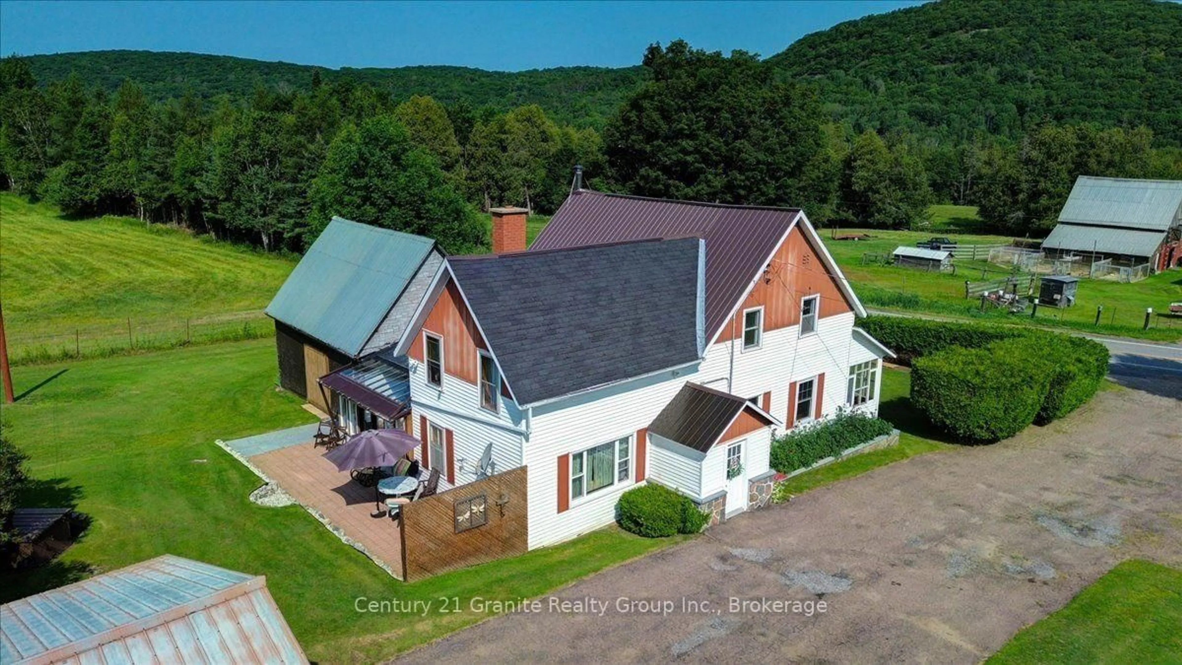 A pic from outside/outdoor area/front of a property/back of a property/a pic from drone, unknown for 37326 Hwy 28 Highway, Palmer Rapids Ontario K0J 2E0