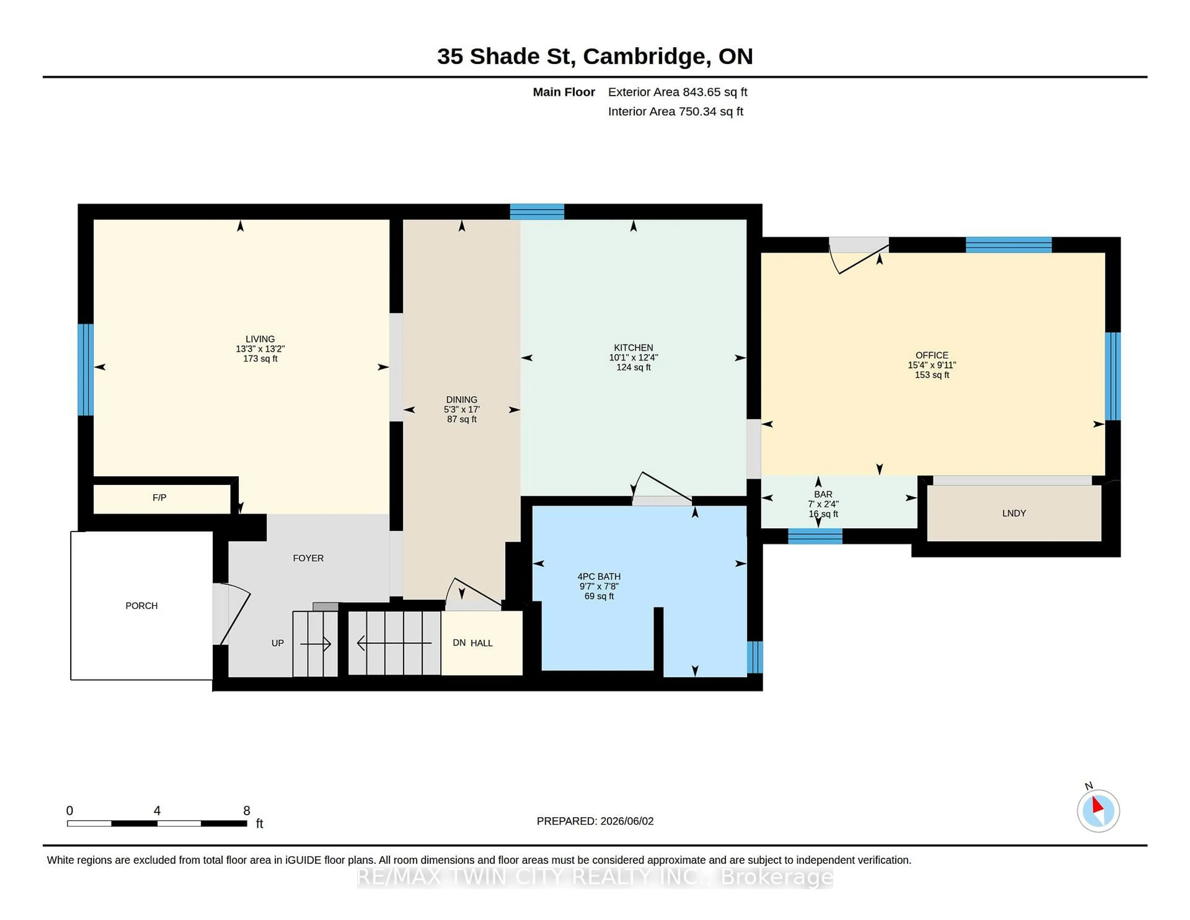 Floor plan for 35 Shade St, Cambridge Ontario N1R 4J6